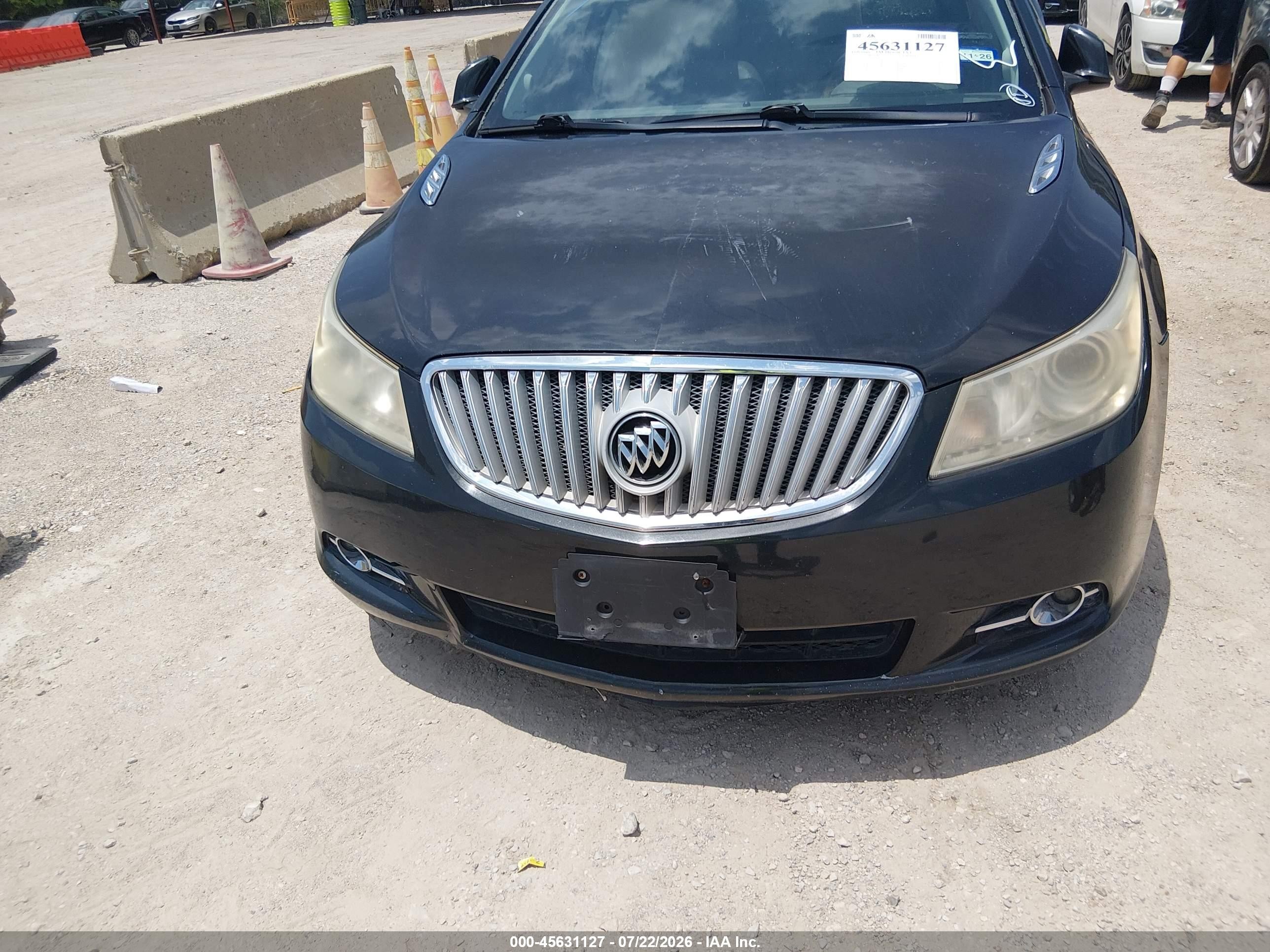 2011 Buick Lacrosse Cxs Black vin: 1G4GE5GD4BF237673