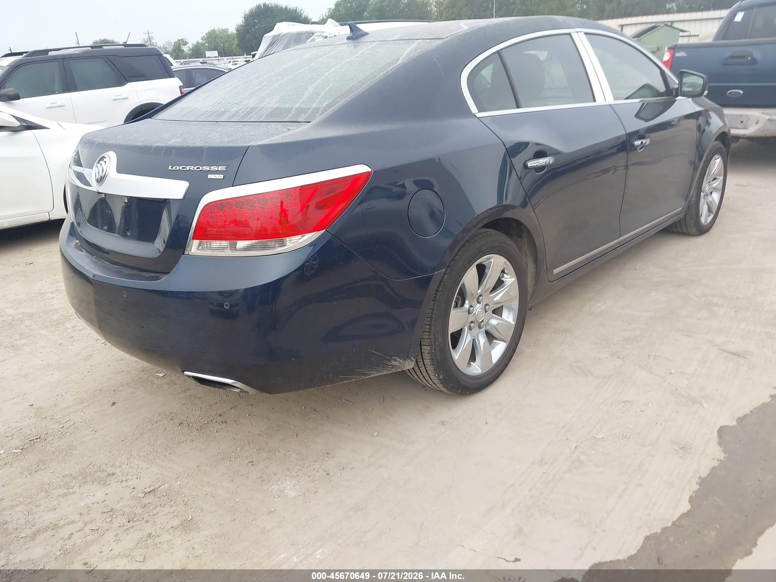 2011 Buick Lacrosse Cxs Blue vin: 1G4GE5GD4BF241299
