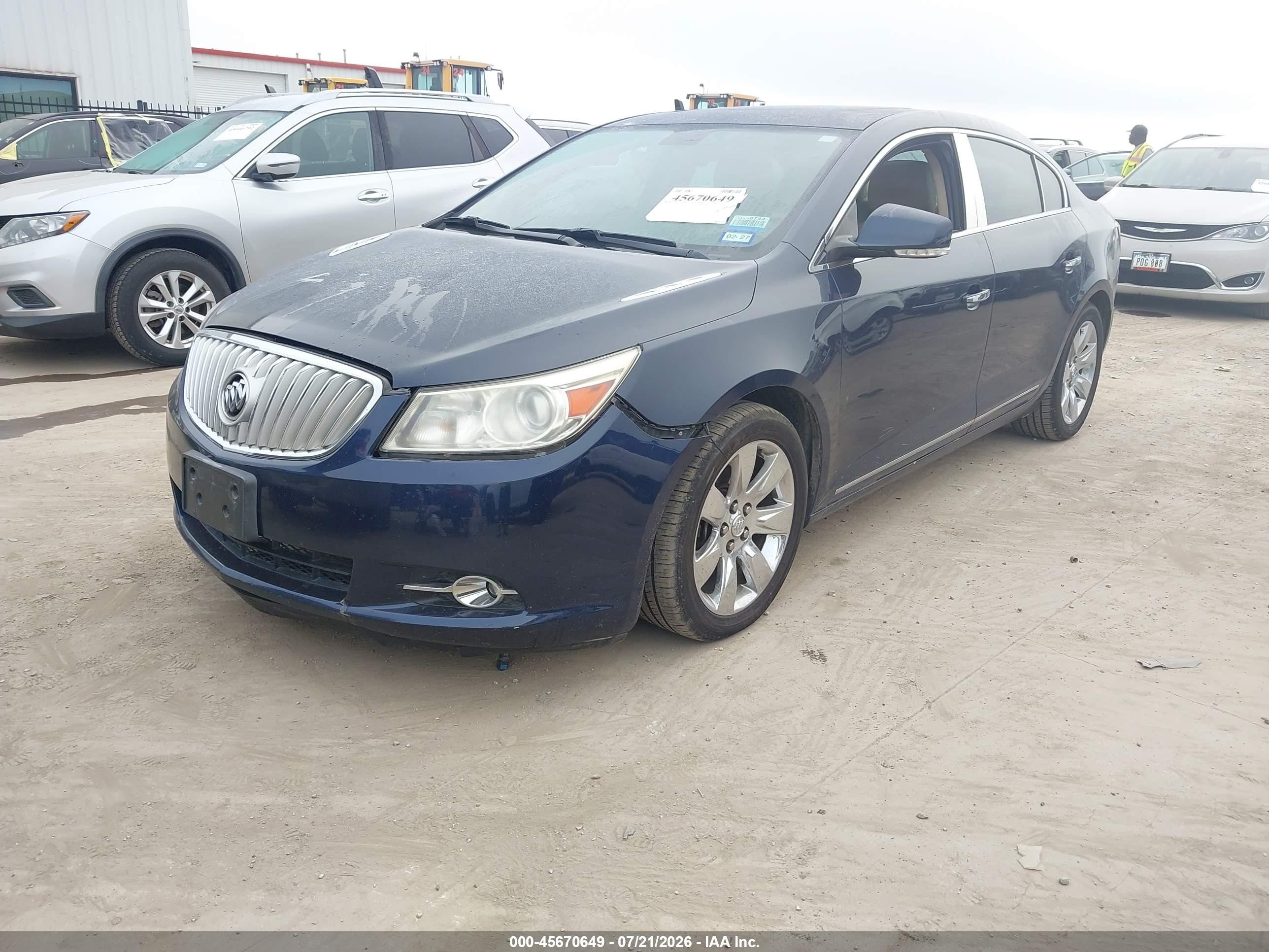 2011 Buick Lacrosse Cxs Blue vin: 1G4GE5GD4BF241299