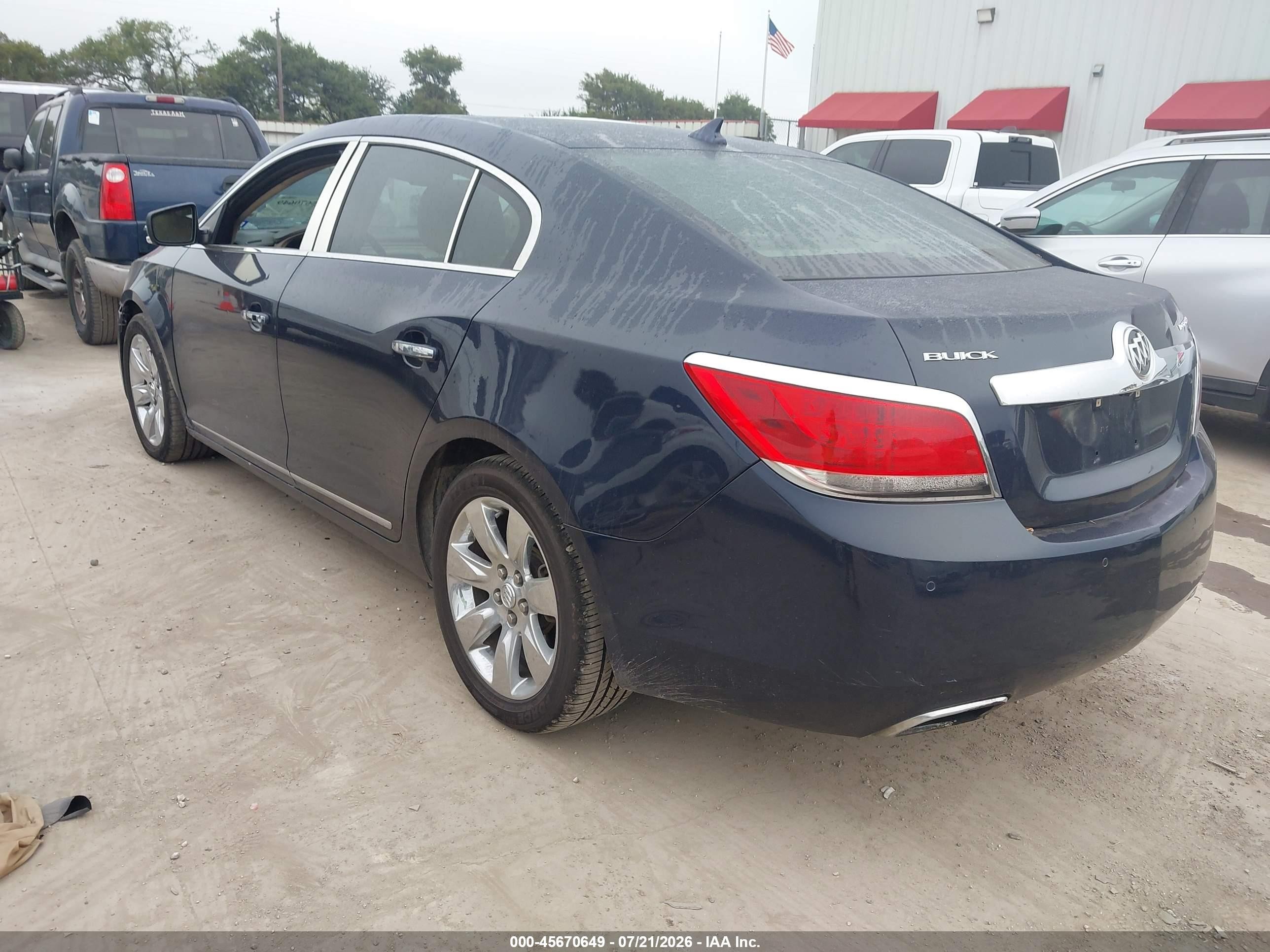2011 Buick Lacrosse Cxs Blue vin: 1G4GE5GD4BF241299
