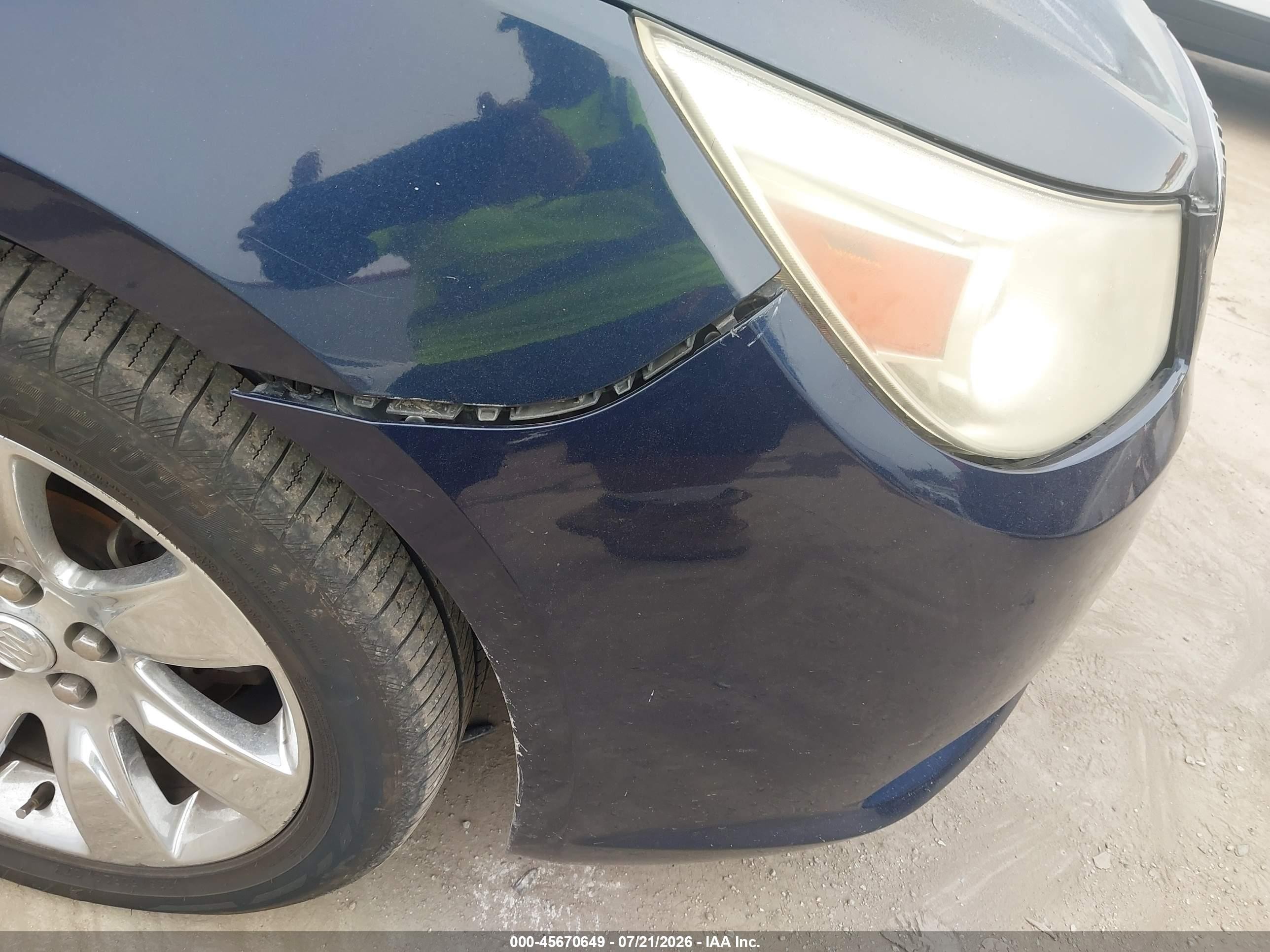 2011 Buick Lacrosse Cxs Blue vin: 1G4GE5GD4BF241299