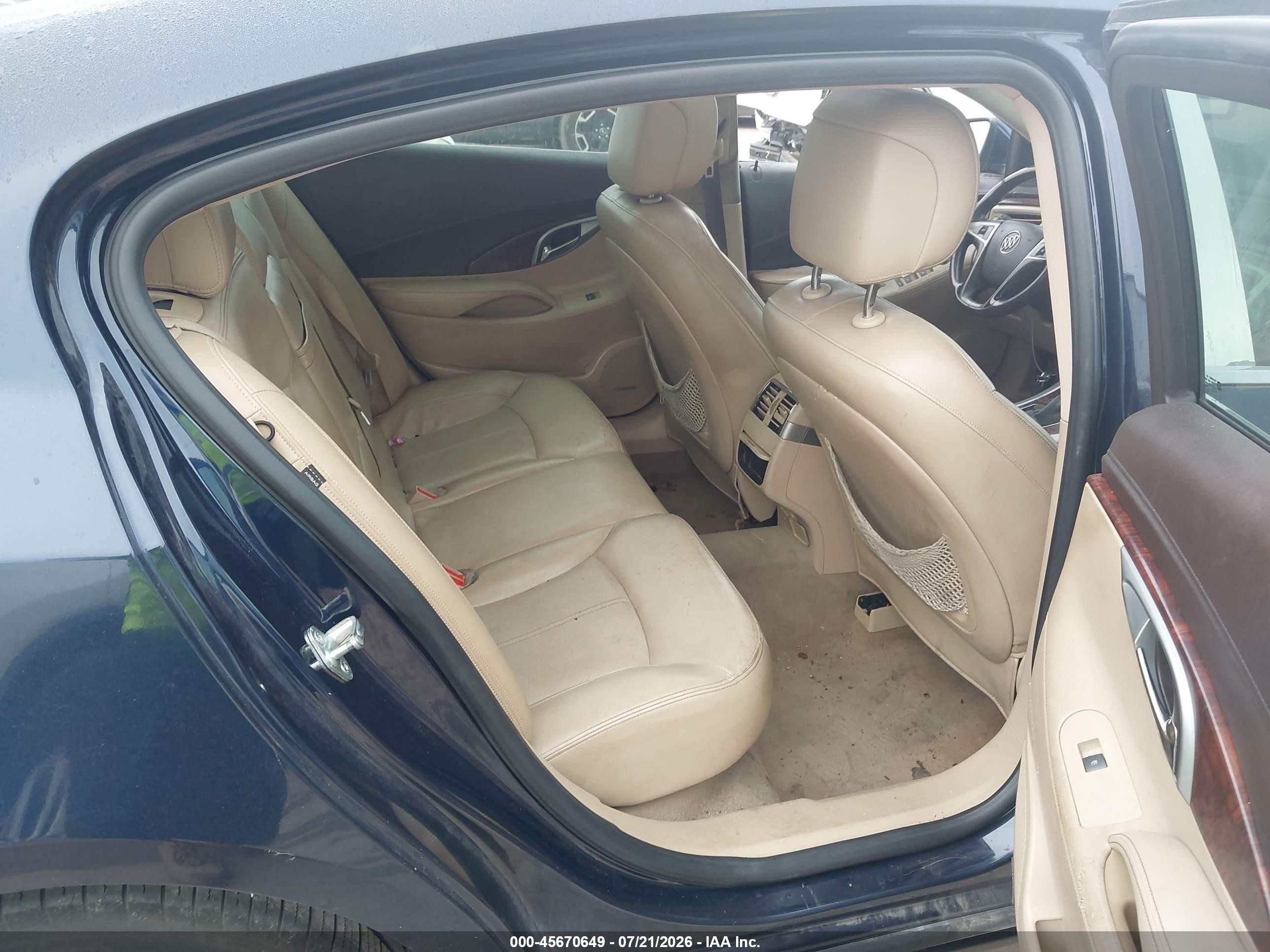 2011 Buick Lacrosse Cxs Blue vin: 1G4GE5GD4BF241299
