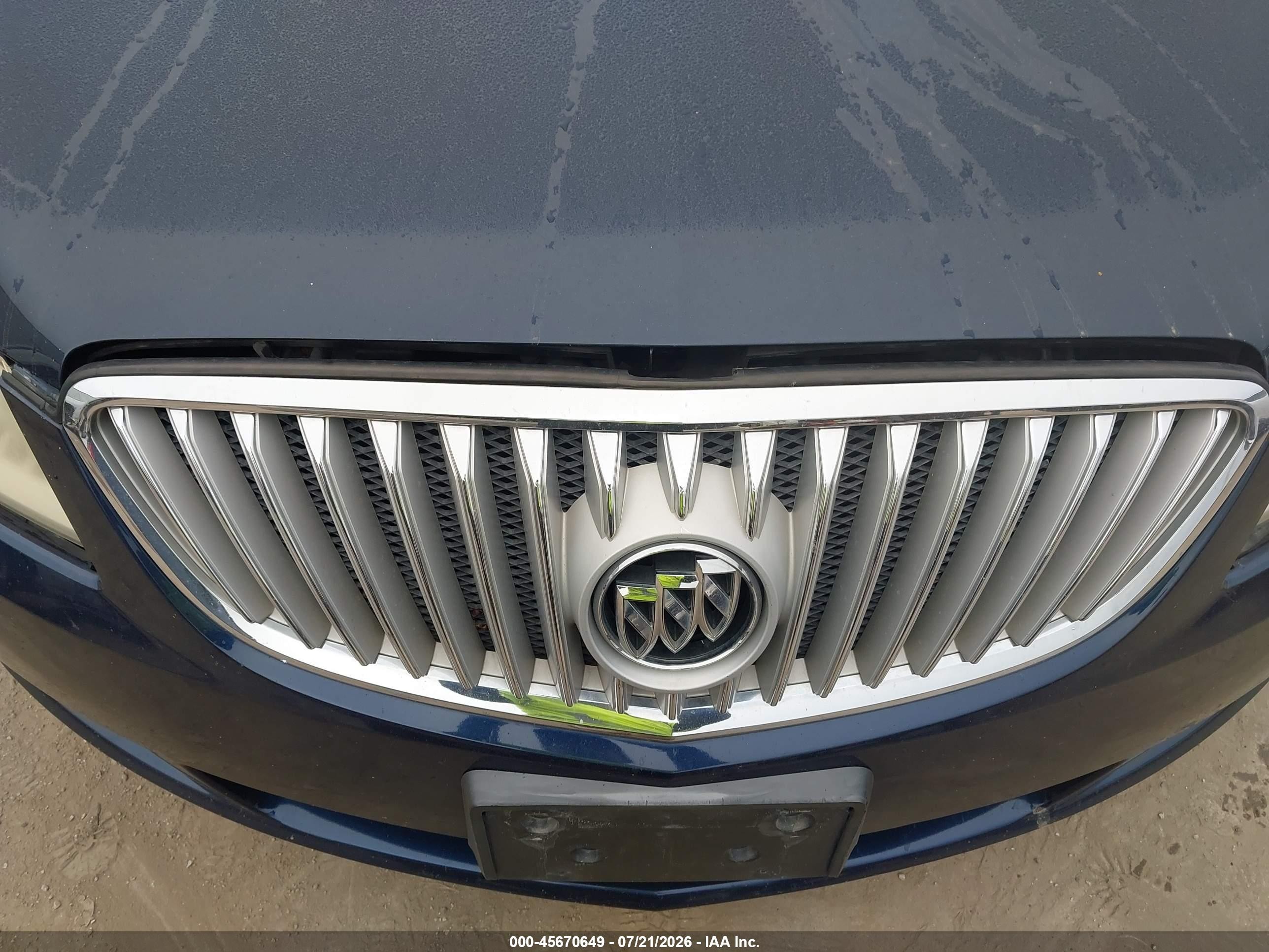 2011 Buick Lacrosse Cxs Blue vin: 1G4GE5GD4BF241299