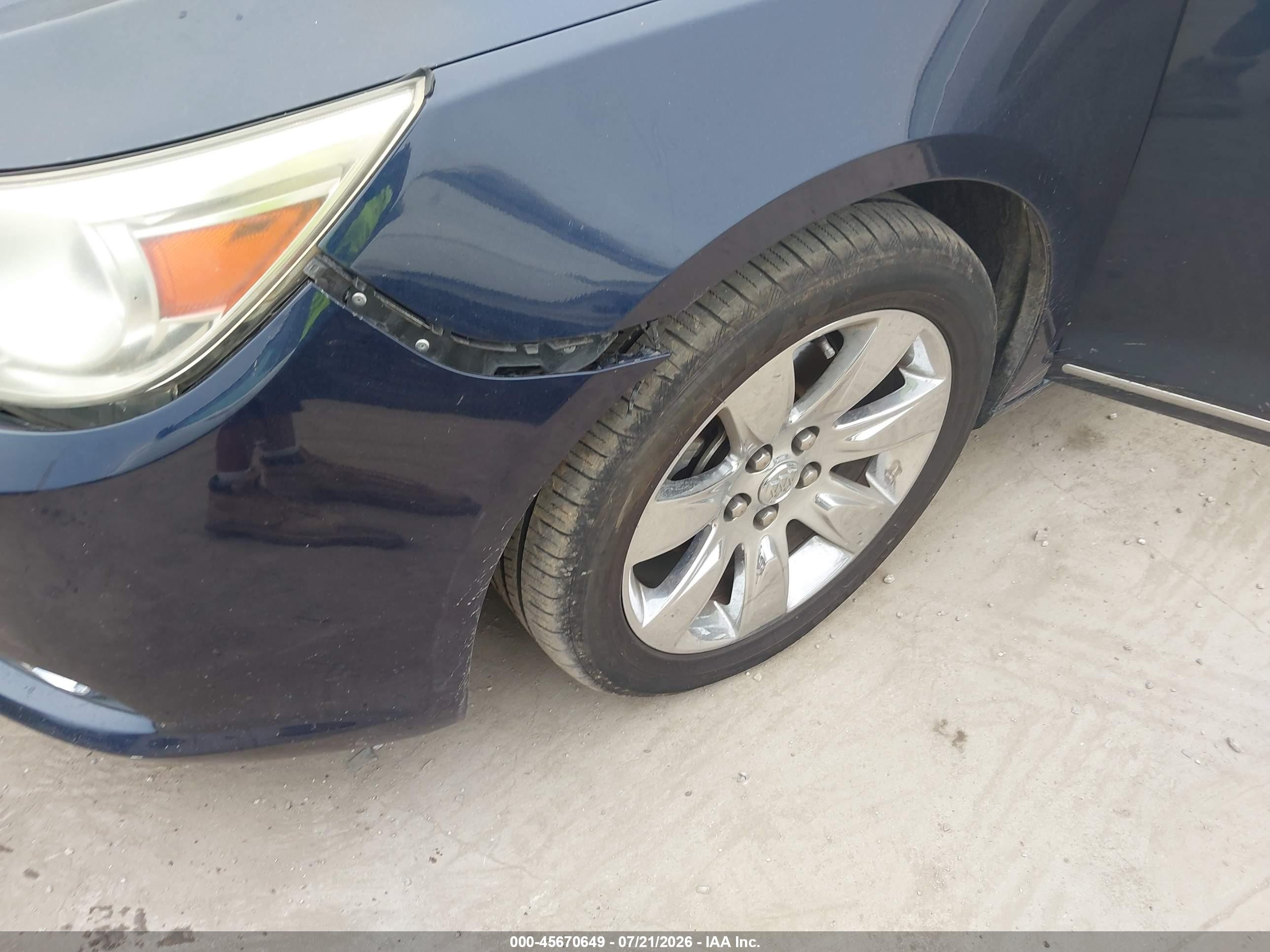 2011 Buick Lacrosse Cxs Blue vin: 1G4GE5GD4BF241299