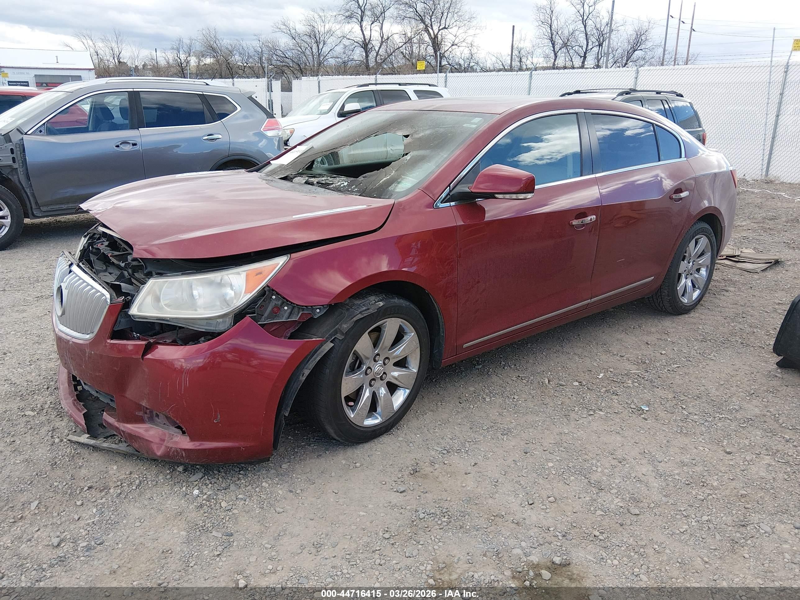 2011 Buick Lacrosse Cxs Red vin: 1G4GE5GD8BF188879