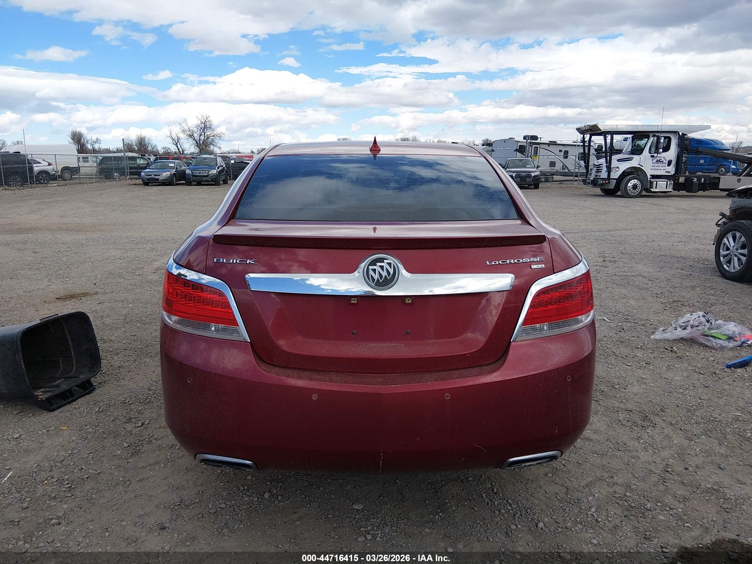 2011 Buick Lacrosse Cxs Red vin: 1G4GE5GD8BF188879