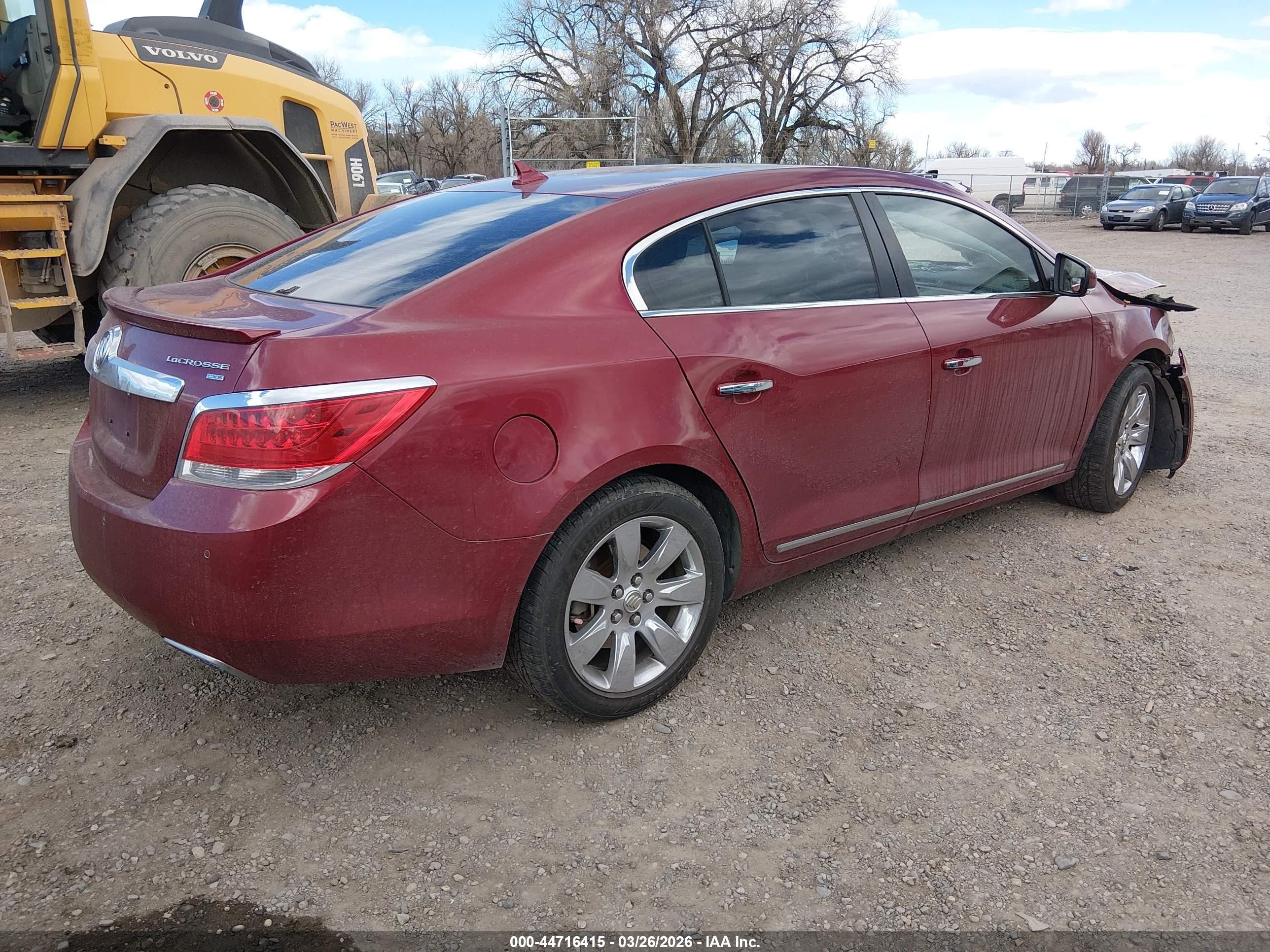 2011 Buick Lacrosse Cxs Red vin: 1G4GE5GD8BF188879