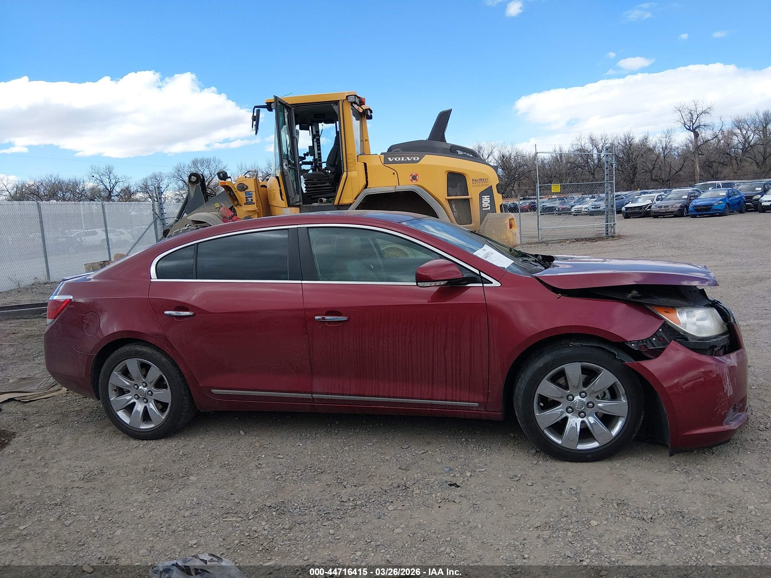 2011 Buick Lacrosse Cxs Red vin: 1G4GE5GD8BF188879