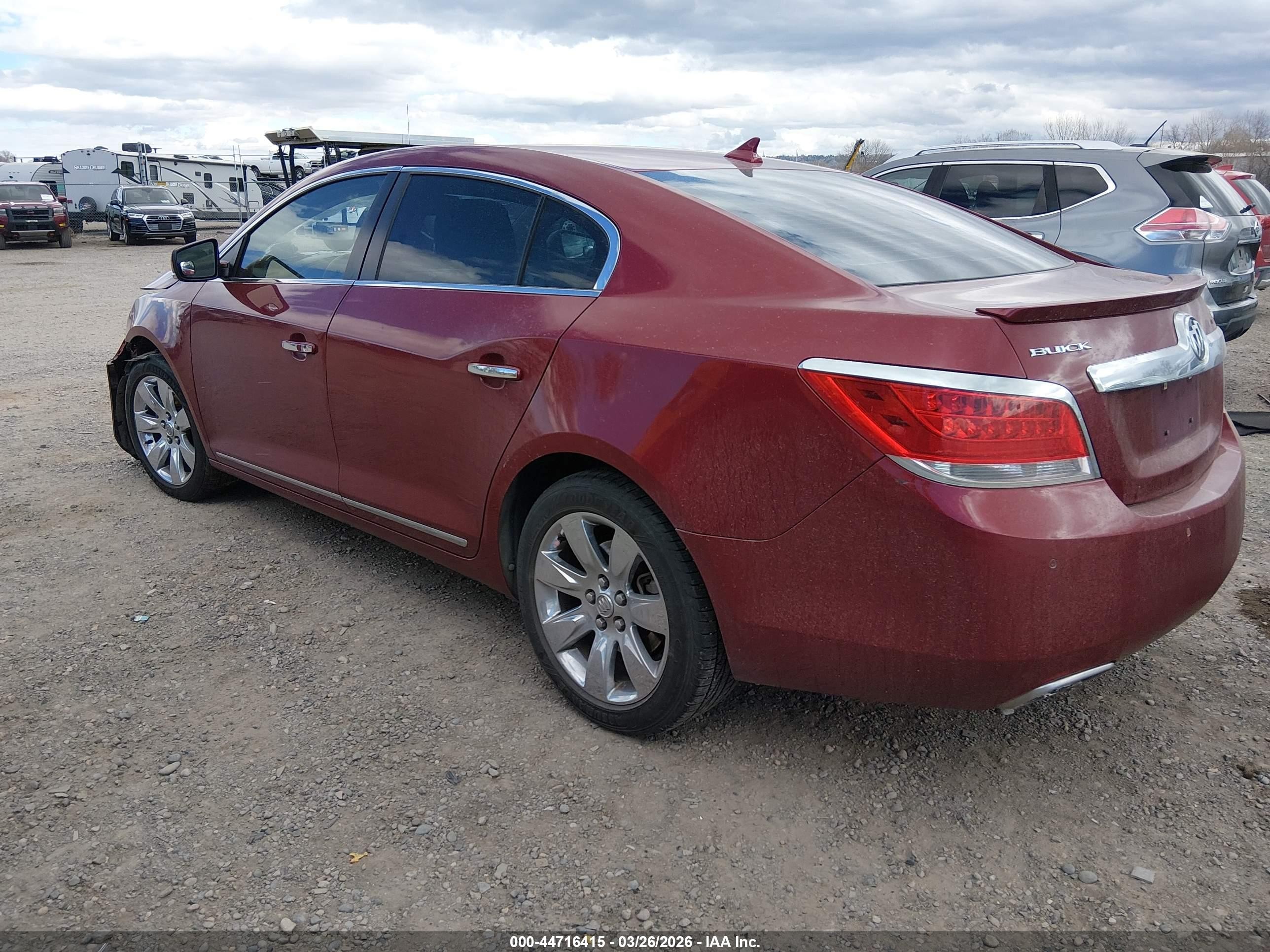 2011 Buick Lacrosse Cxs Red vin: 1G4GE5GD8BF188879