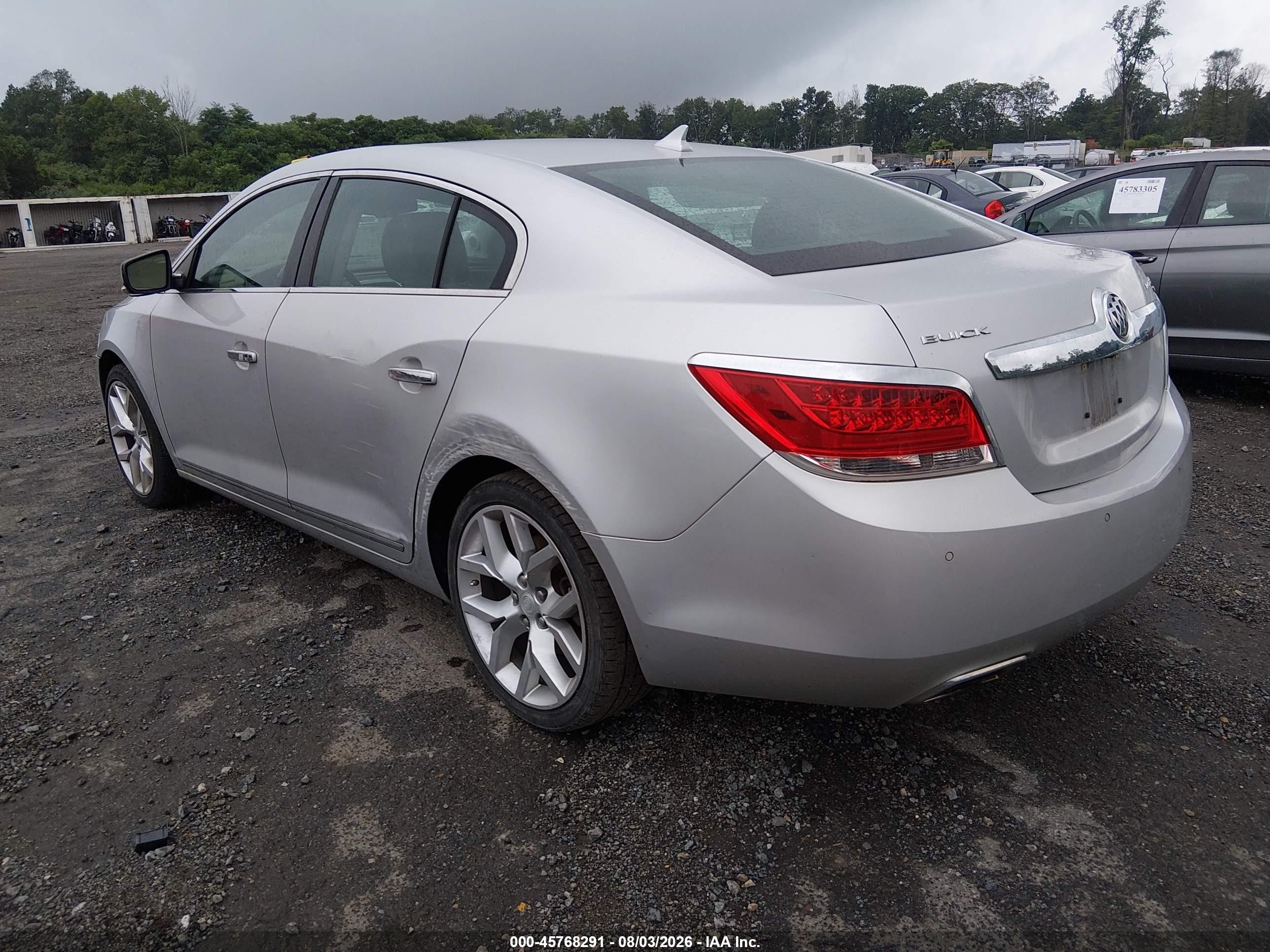 2010 Buick Lacrosse Cxs Silver vin: 1G4GE5GV2AF309980