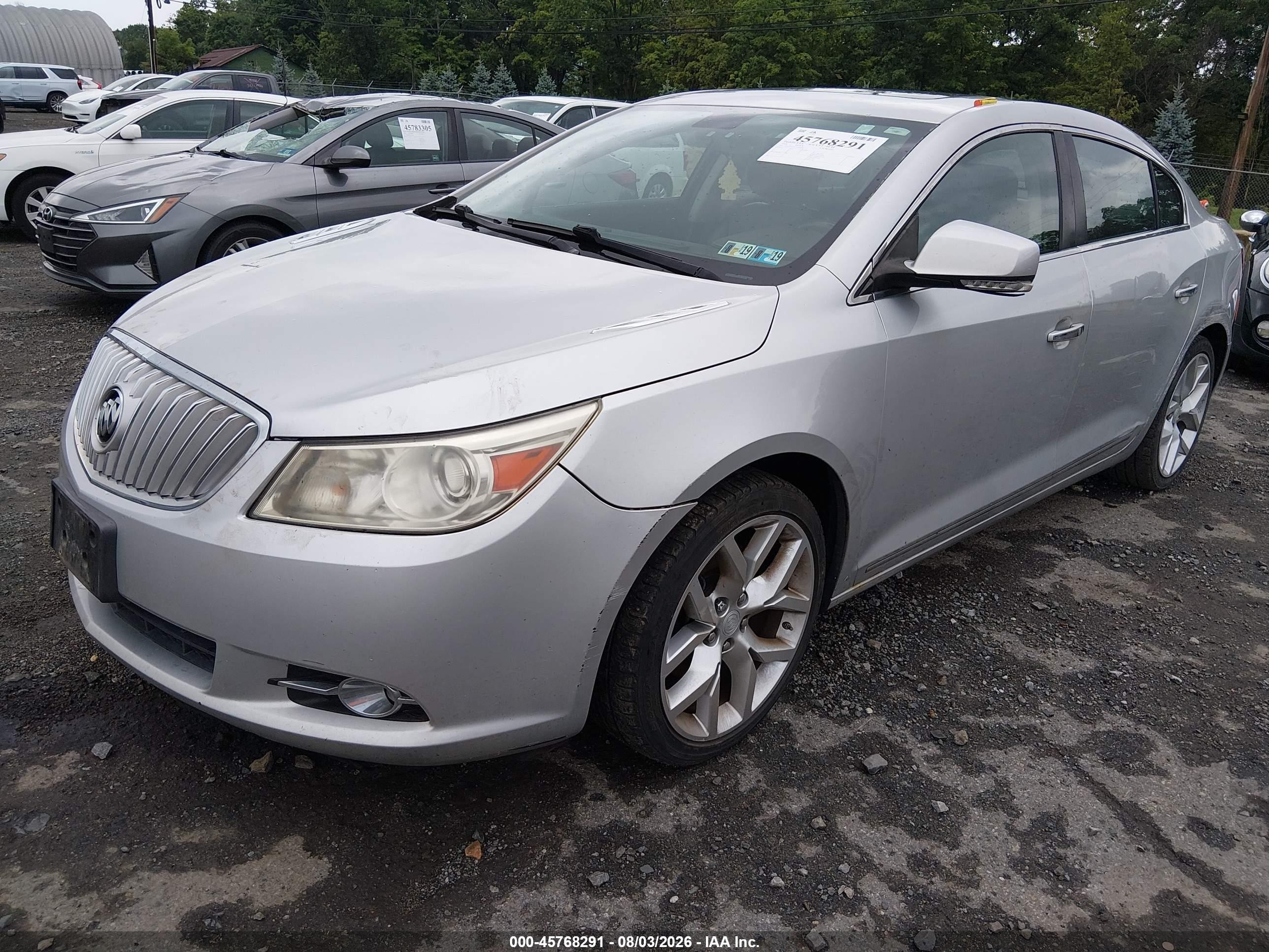 2010 Buick Lacrosse Cxs Silver vin: 1G4GE5GV2AF309980