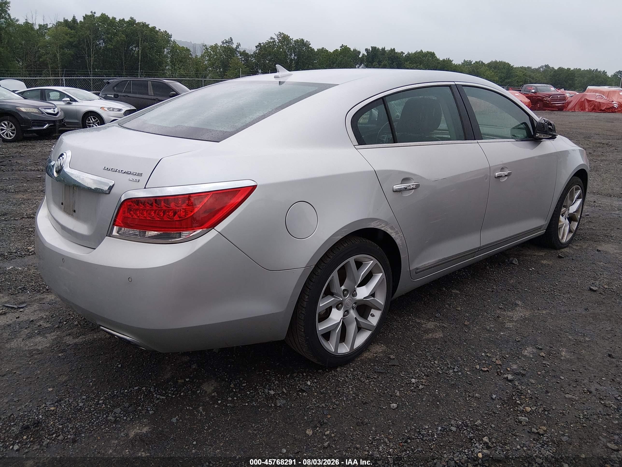 2010 Buick Lacrosse Cxs Silver vin: 1G4GE5GV2AF309980