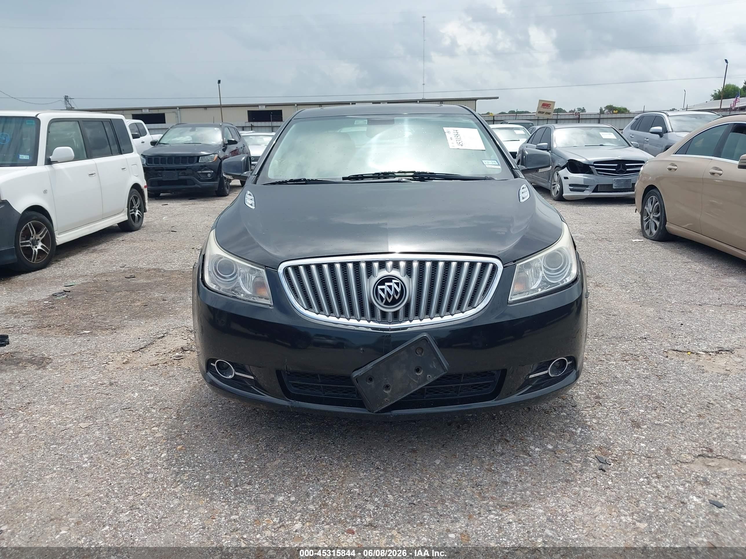 2010 Buick Lacrosse Cxs Black vin: 1G4GE5GV6AF152213
