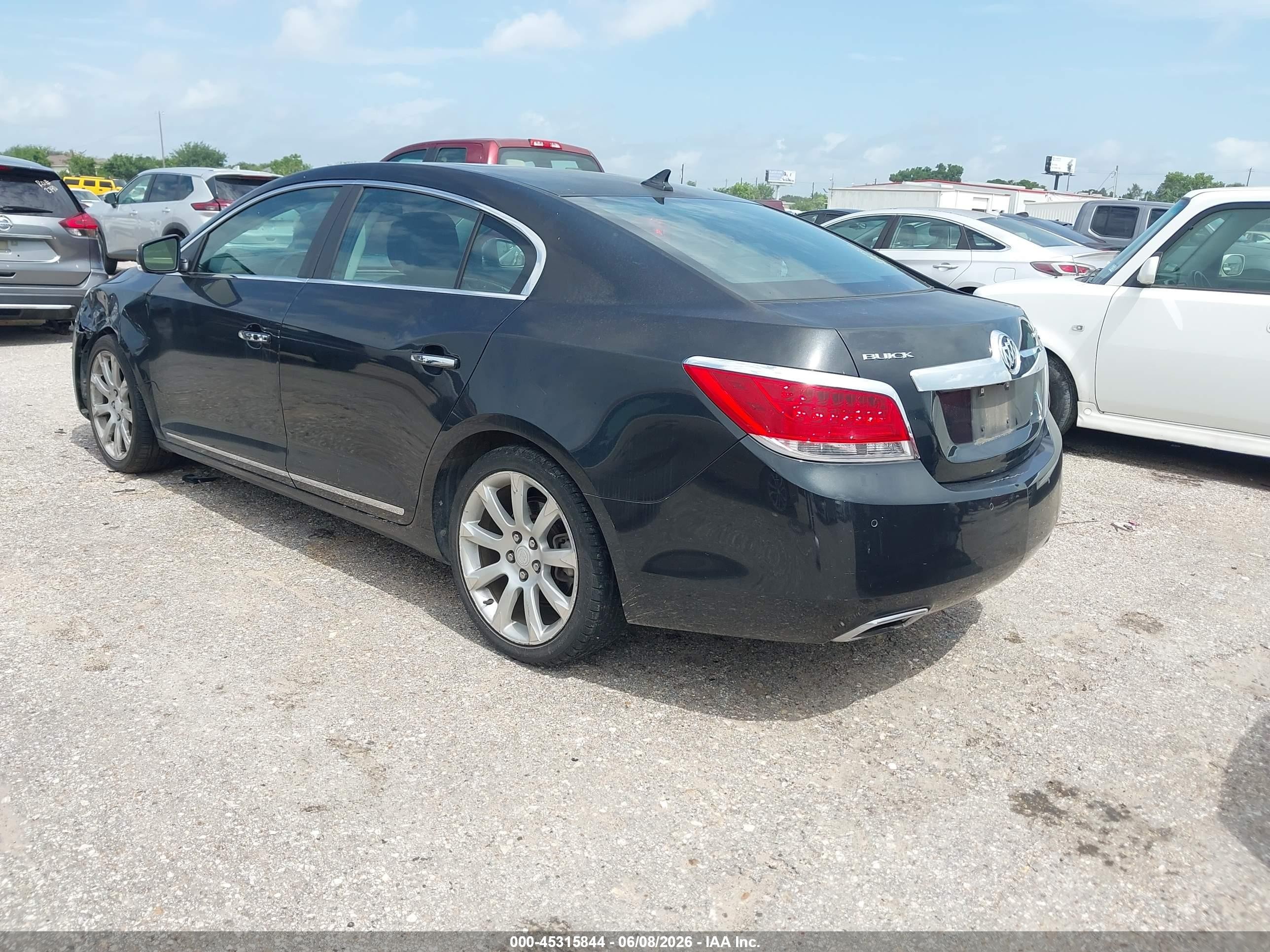 2010 Buick Lacrosse Cxs Black vin: 1G4GE5GV6AF152213