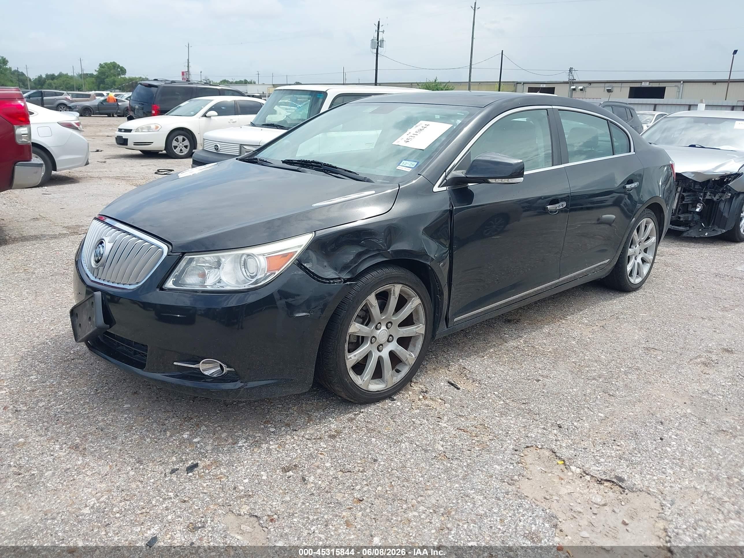 2010 Buick Lacrosse Cxs Black vin: 1G4GE5GV6AF152213