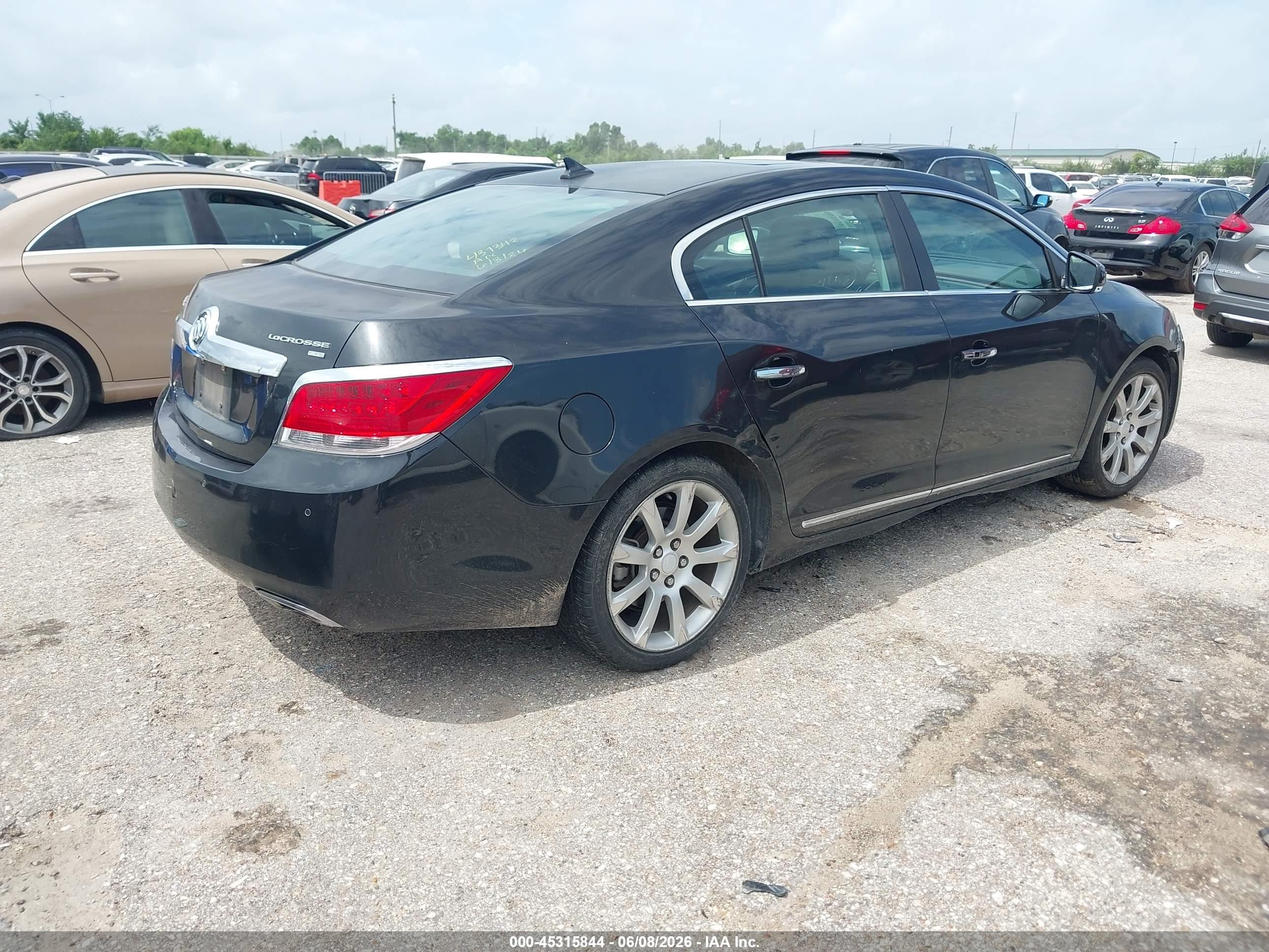 2010 Buick Lacrosse Cxs Black vin: 1G4GE5GV6AF152213