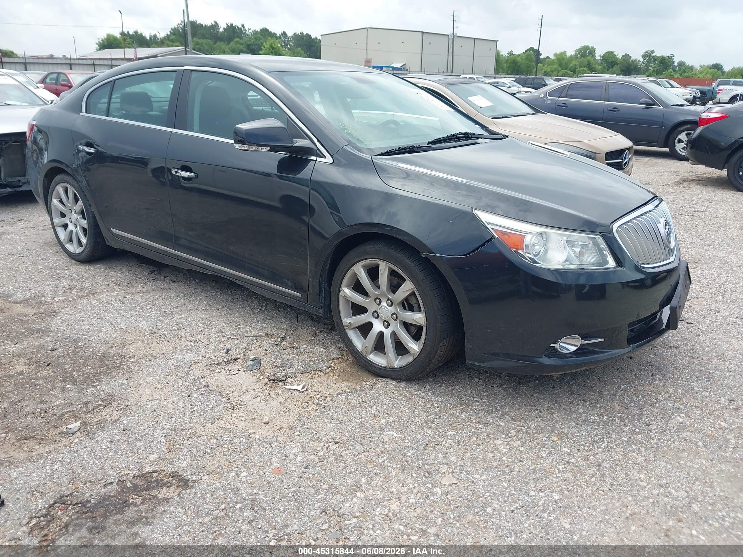 2010 Buick Lacrosse Cxs Black vin: 1G4GE5GV6AF152213