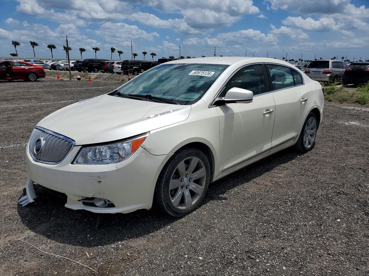 2012 Buick Lacrosse Premium White vin: 1G4GF5E30CF145663