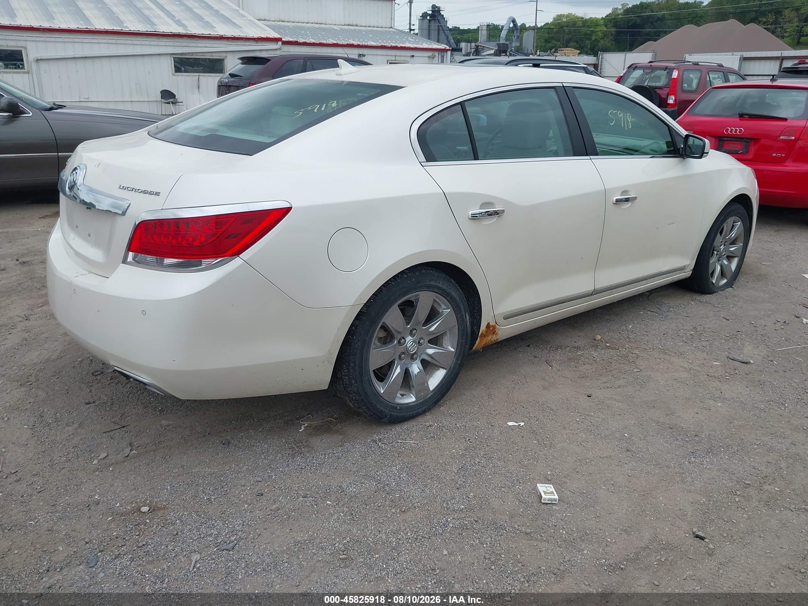 2013 Buick Lacrosse Premium 1 Group White vin: 1G4GF5E31DF195540