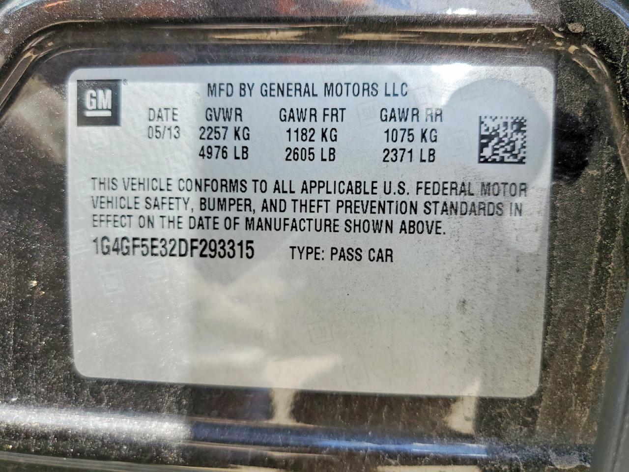 2013 Buick Lacrosse Premium Brown vin: 1G4GF5E32DF293315