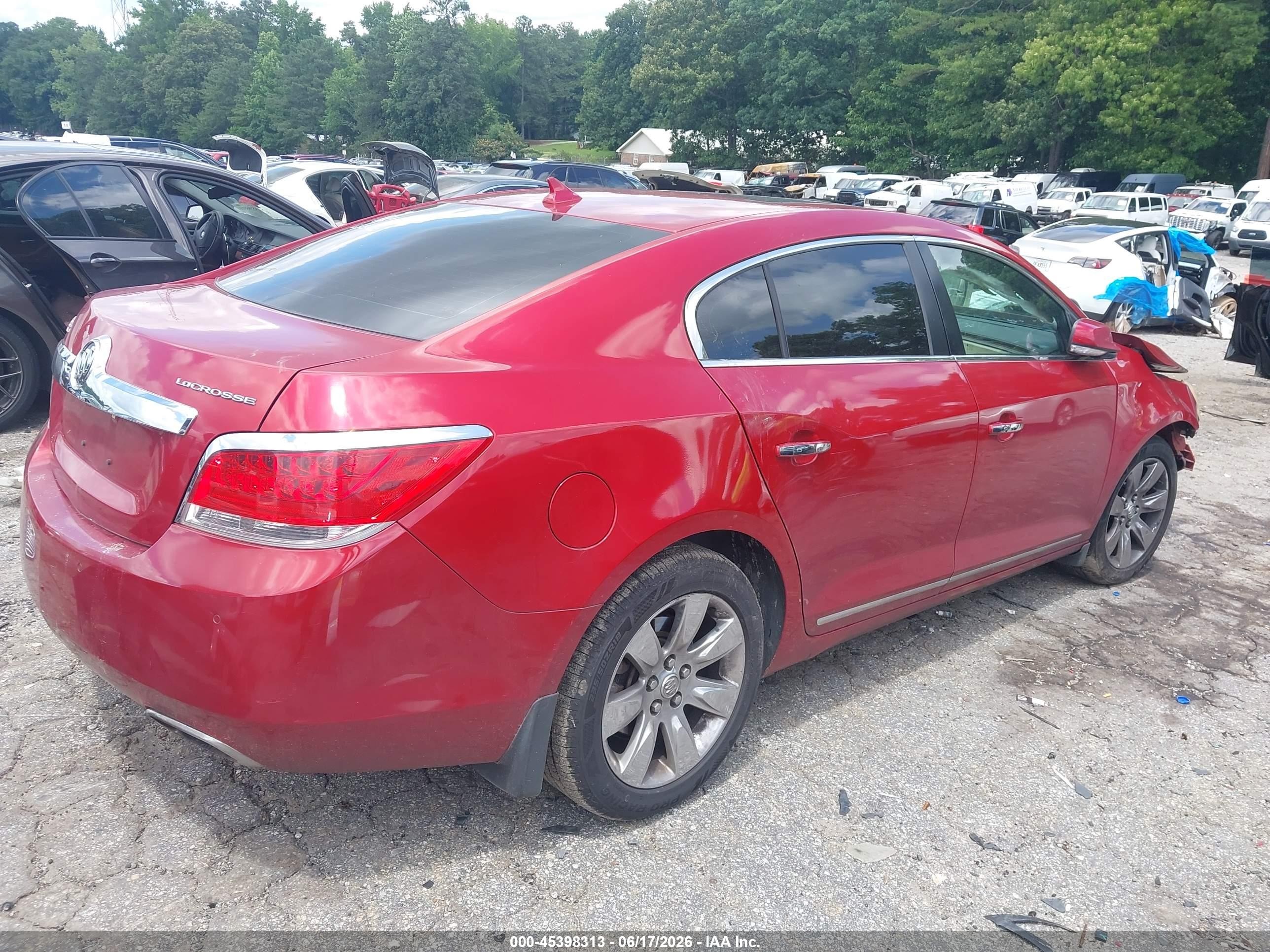 2013 Buick Lacrosse Premium 1 Group Red vin: 1G4GF5E33DF309490