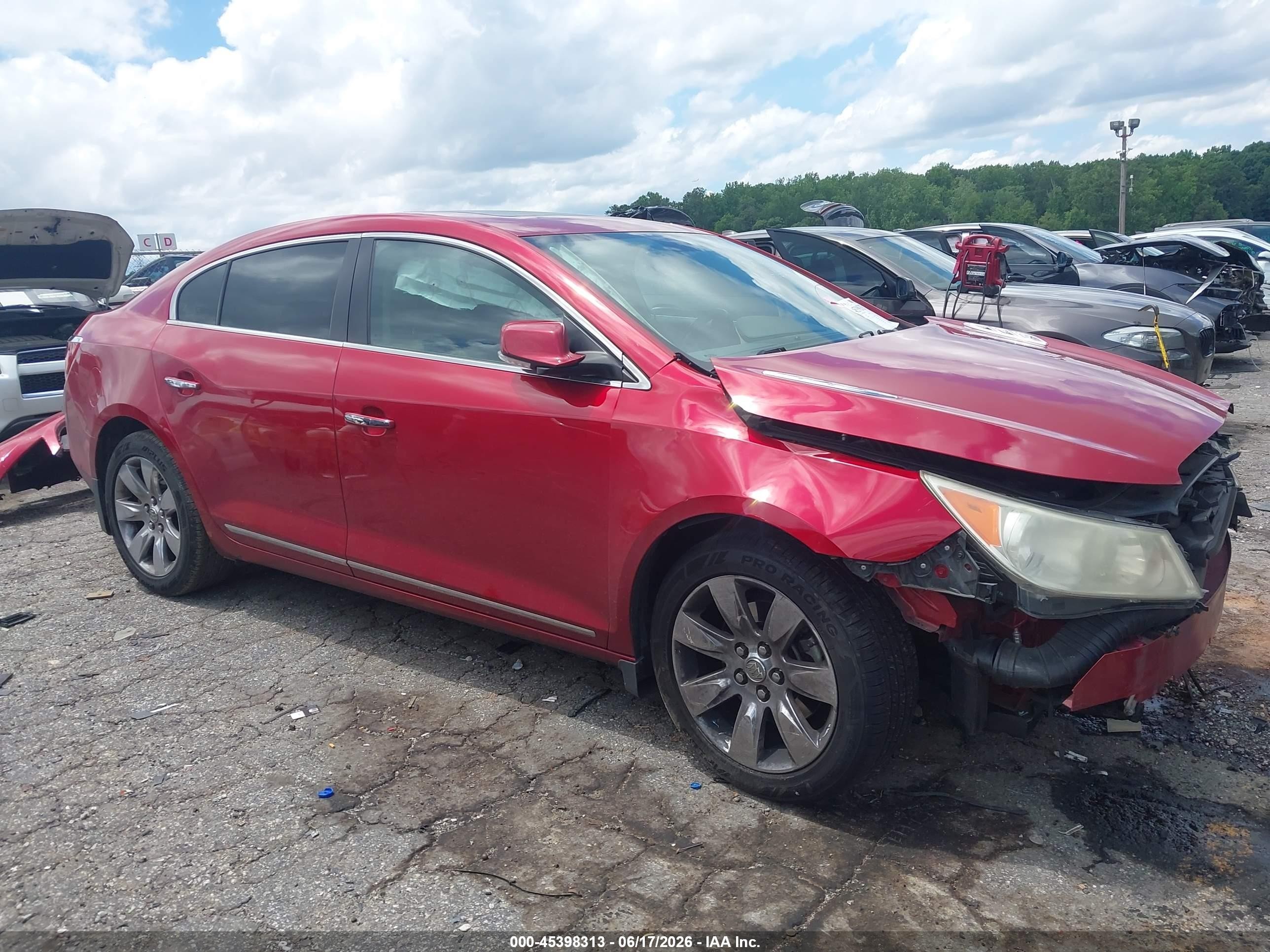 2013 Buick Lacrosse Premium 1 Group Красный vin: 1G4GF5E33DF309490