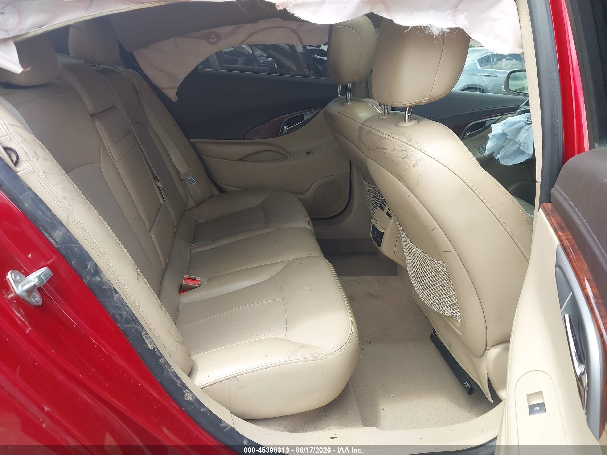 2013 Buick Lacrosse Premium 1 Group Red vin: 1G4GF5E33DF309490