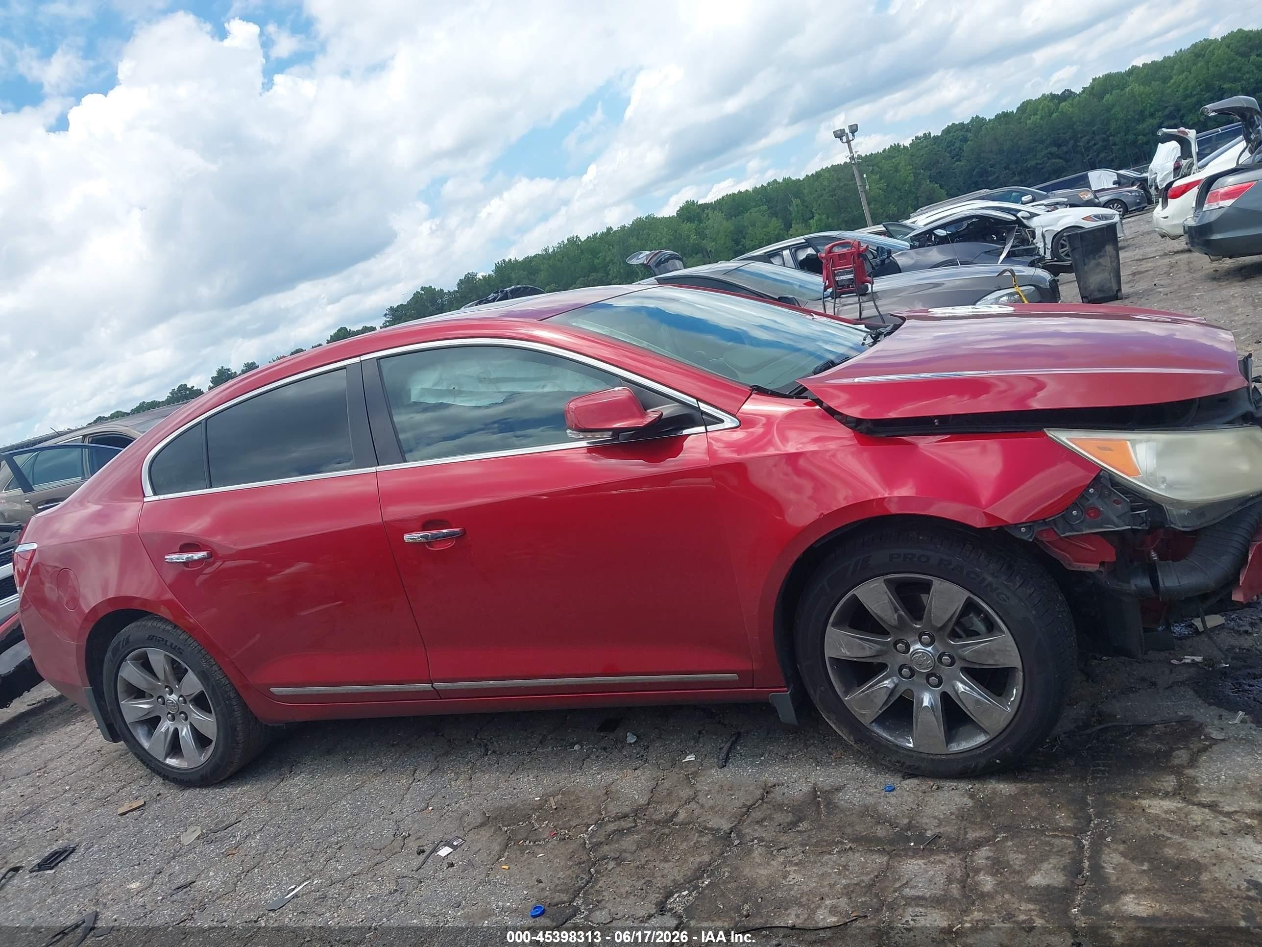 2013 Buick Lacrosse Premium 1 Group Red vin: 1G4GF5E33DF309490
