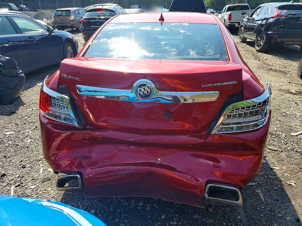 2012 Buick Lacrosse Premium Red vin: 1G4GF5E35CF277026