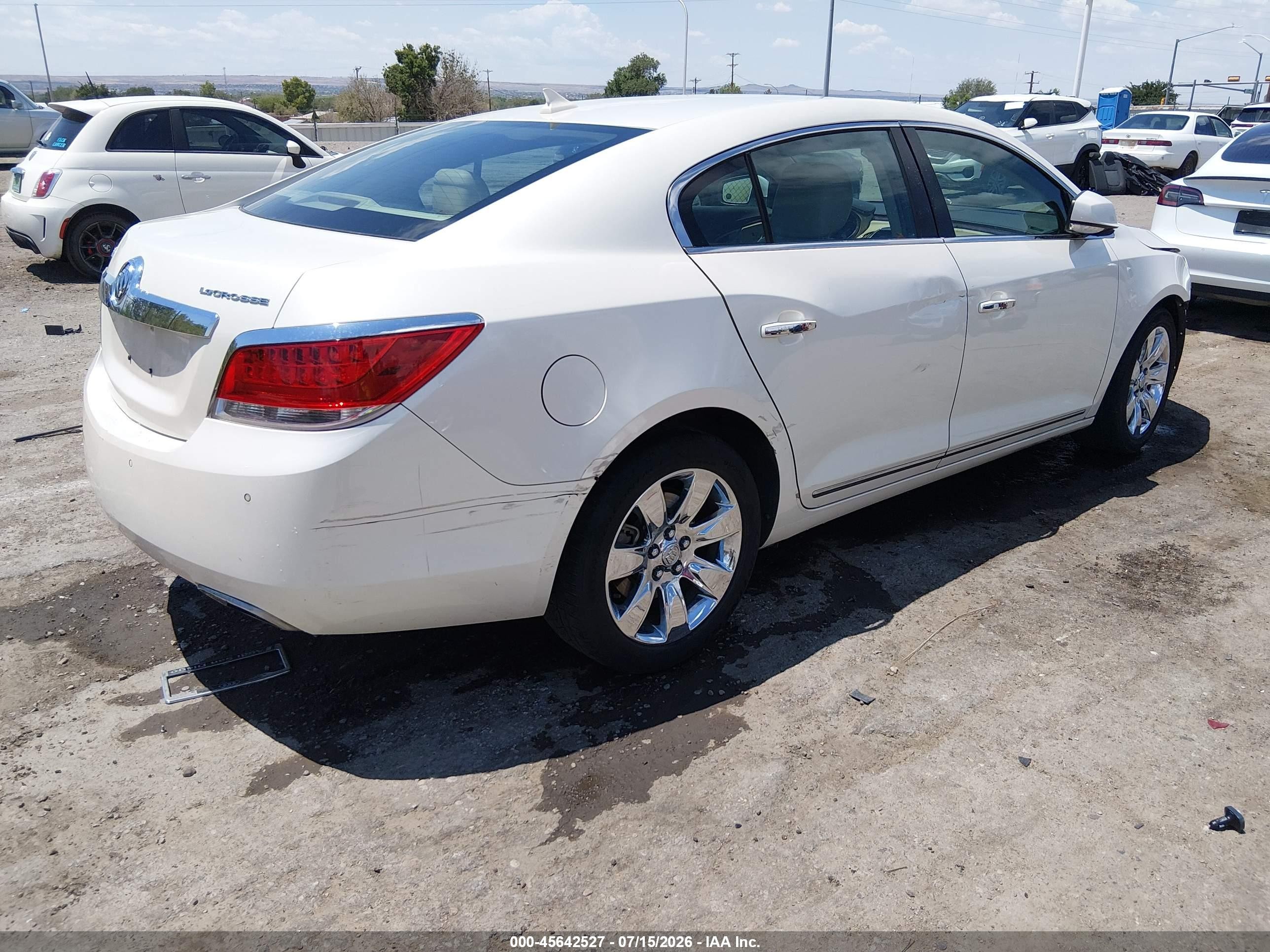 2012 Buick Lacrosse Premium 2 Group White vin: 1G4GF5E37CF206412