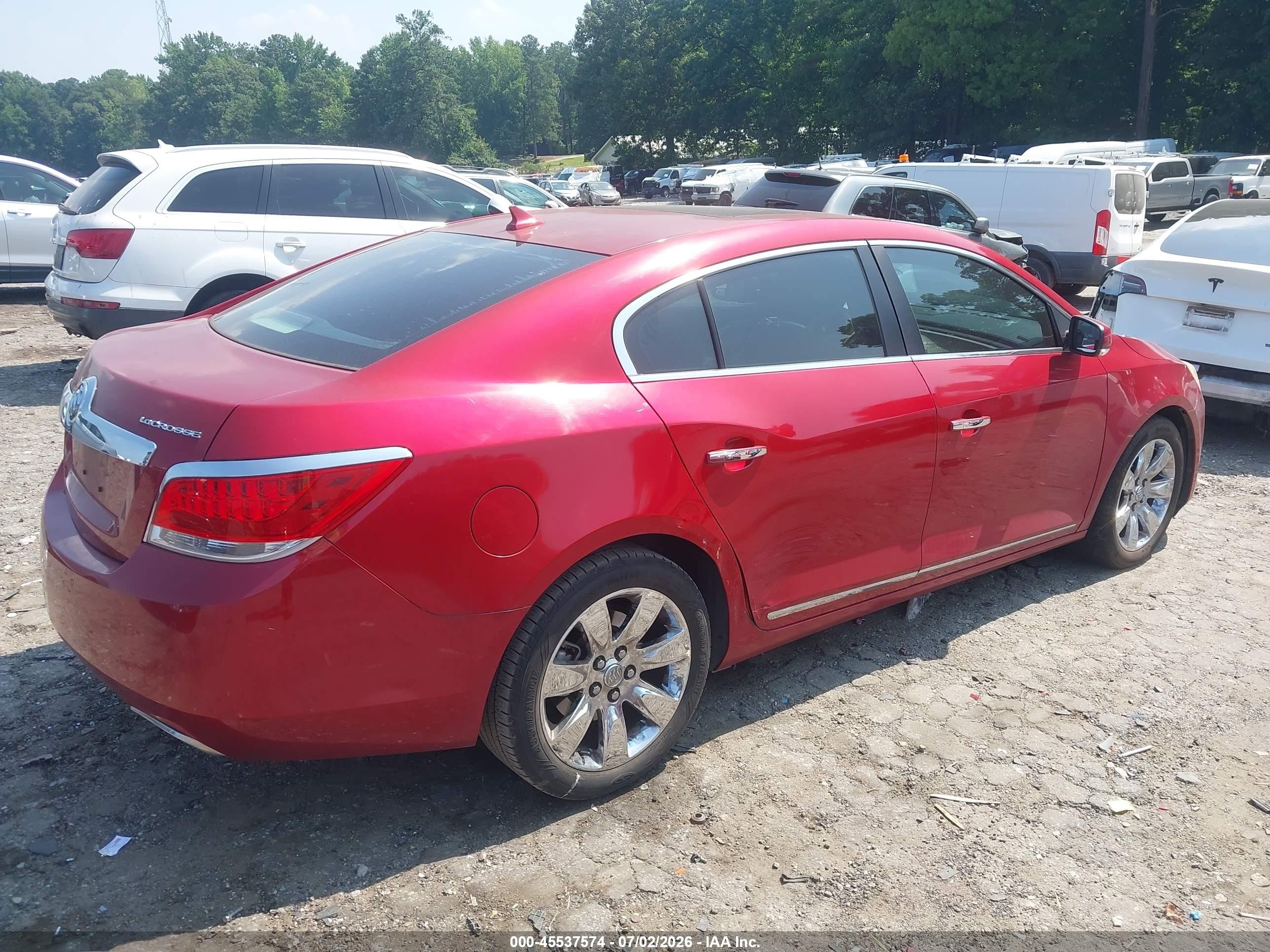 2013 Buick Lacrosse Premium 1 Group Red vin: 1G4GF5E37DF207481