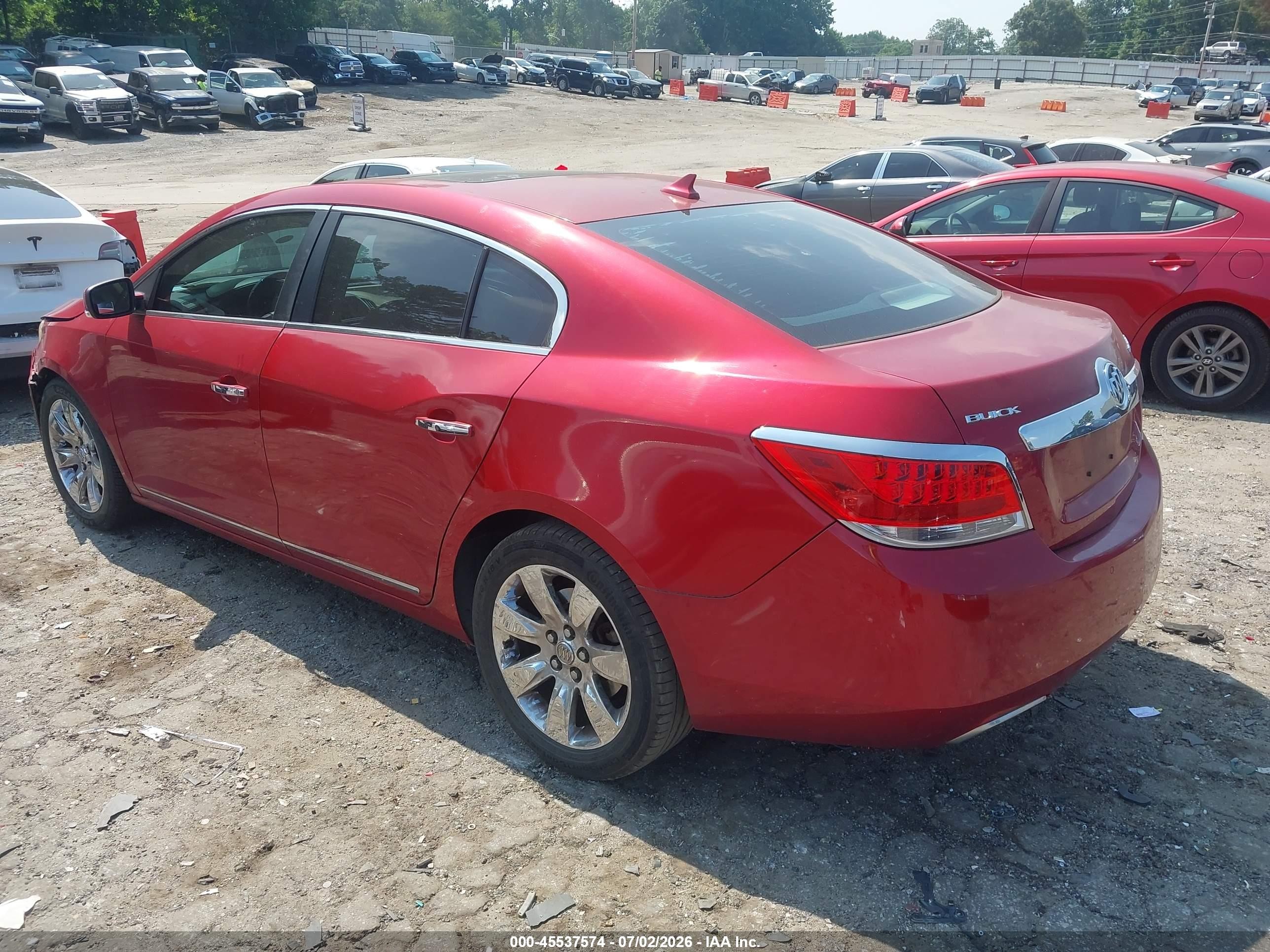2013 Buick Lacrosse Premium 1 Group Red vin: 1G4GF5E37DF207481
