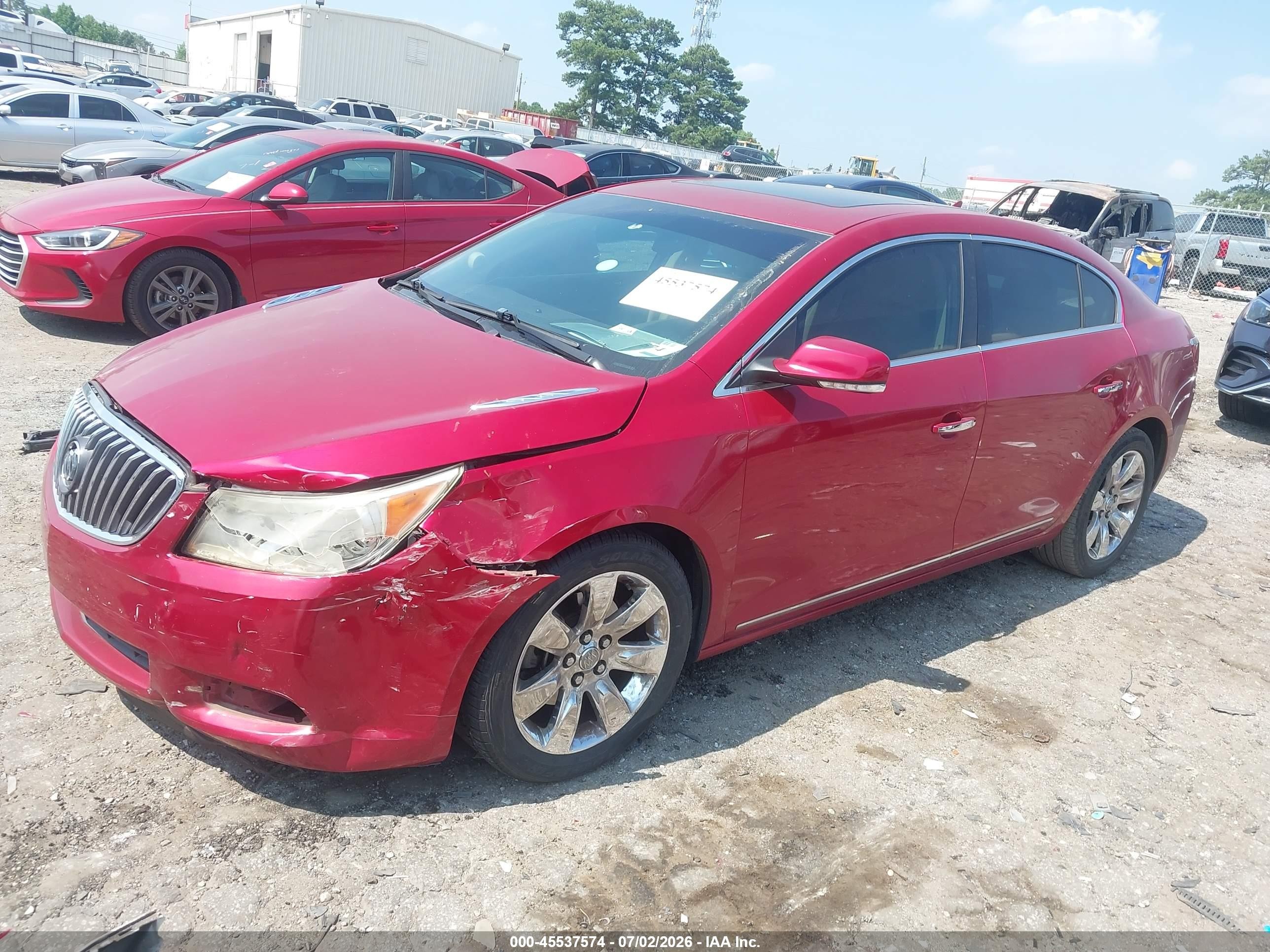 2013 Buick Lacrosse Premium 1 Group Red vin: 1G4GF5E37DF207481