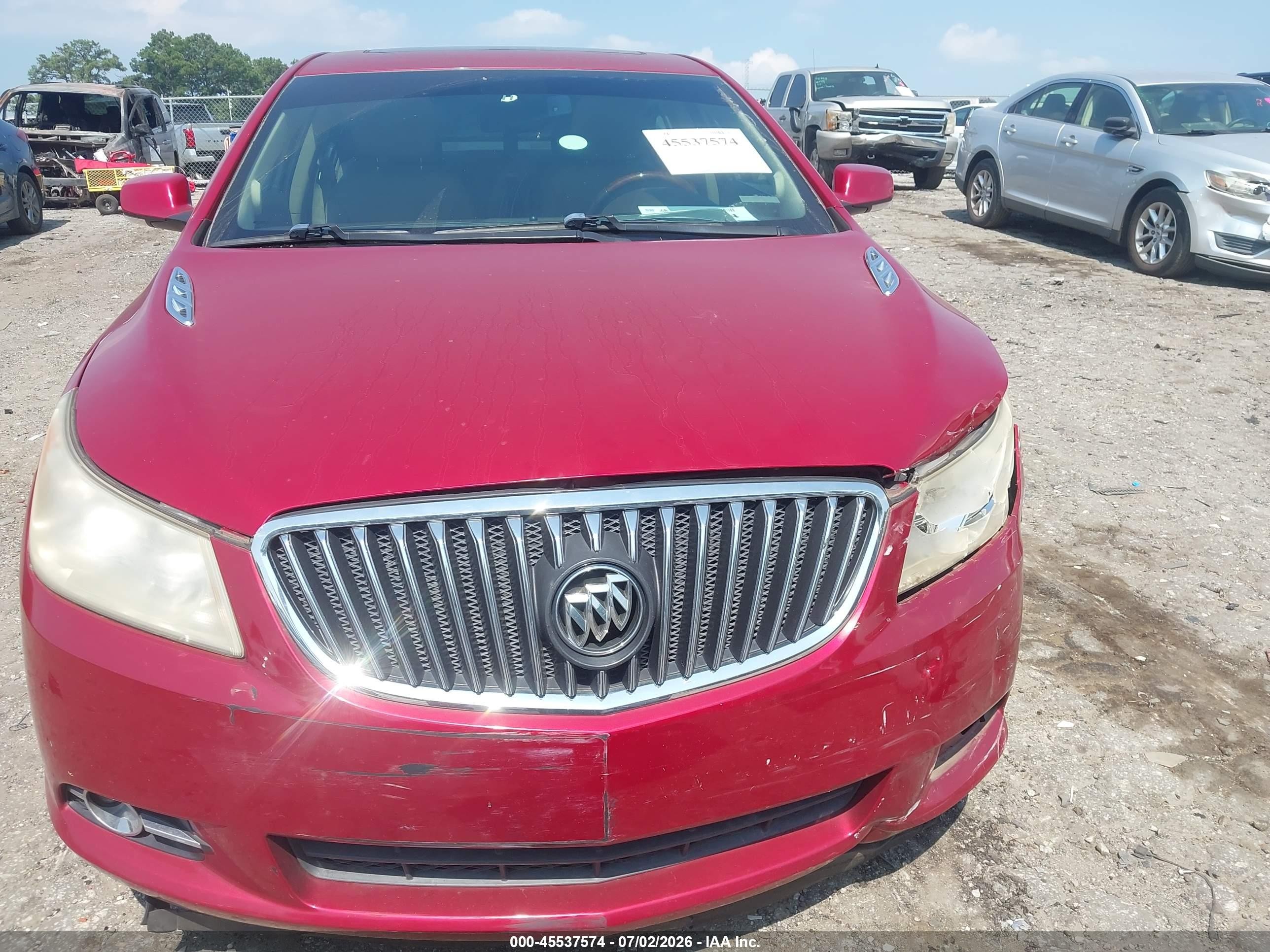 2013 Buick Lacrosse Premium 1 Group Red vin: 1G4GF5E37DF207481