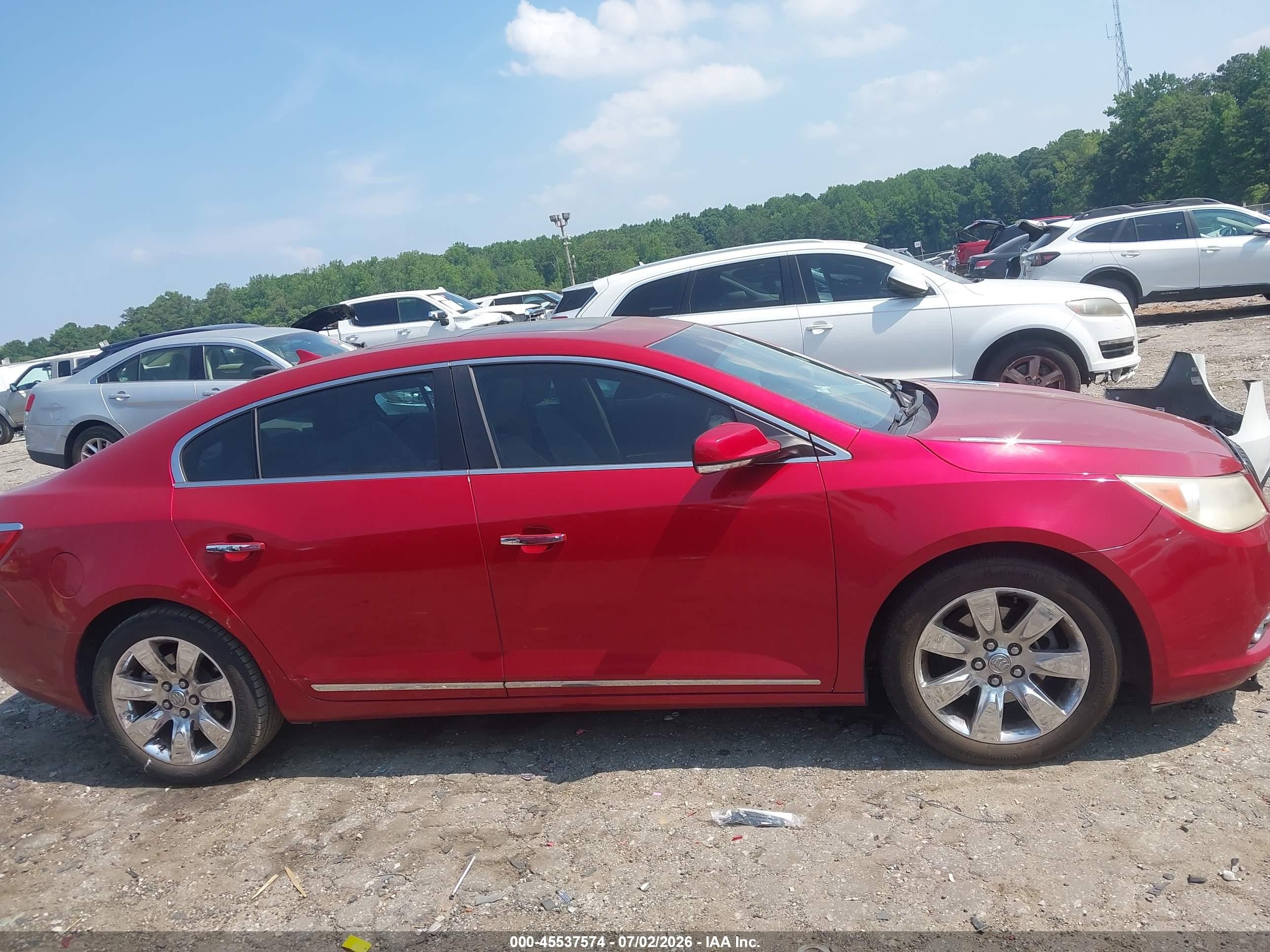 2013 Buick Lacrosse Premium 1 Group Red vin: 1G4GF5E37DF207481