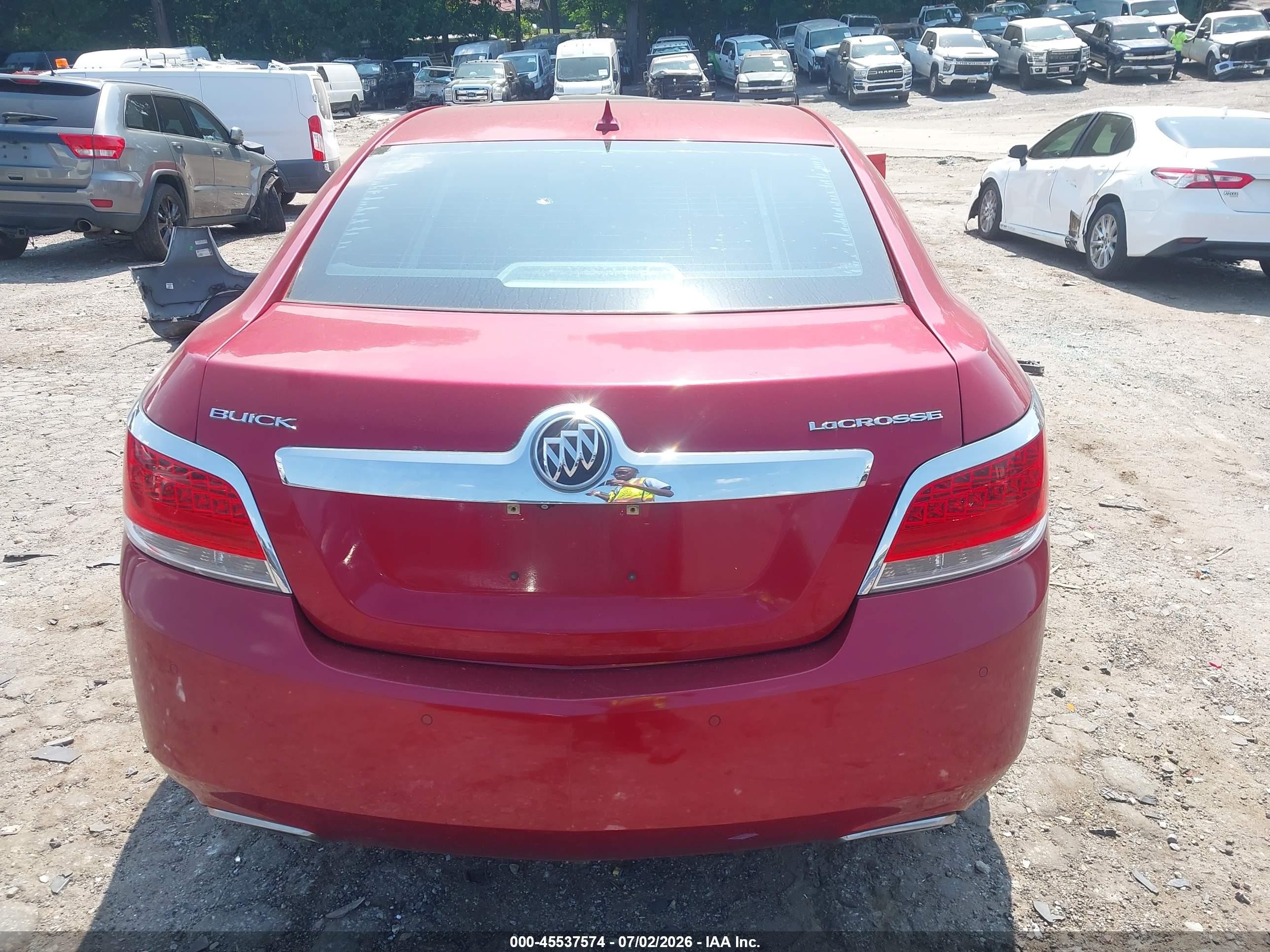 2013 Buick Lacrosse Premium 1 Group Red vin: 1G4GF5E37DF207481
