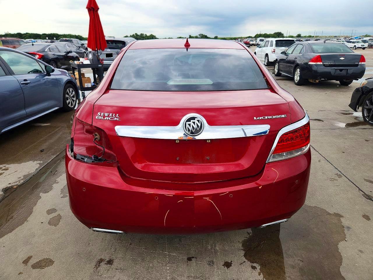 2013 Buick Lacrosse Premium Red vin: 1G4GF5E37DF278650