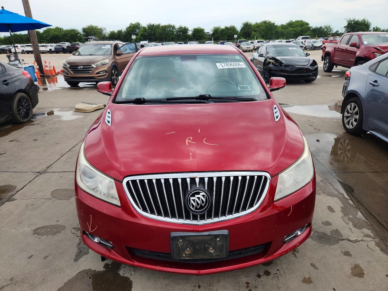 2013 Buick Lacrosse Premium Red vin: 1G4GF5E37DF278650