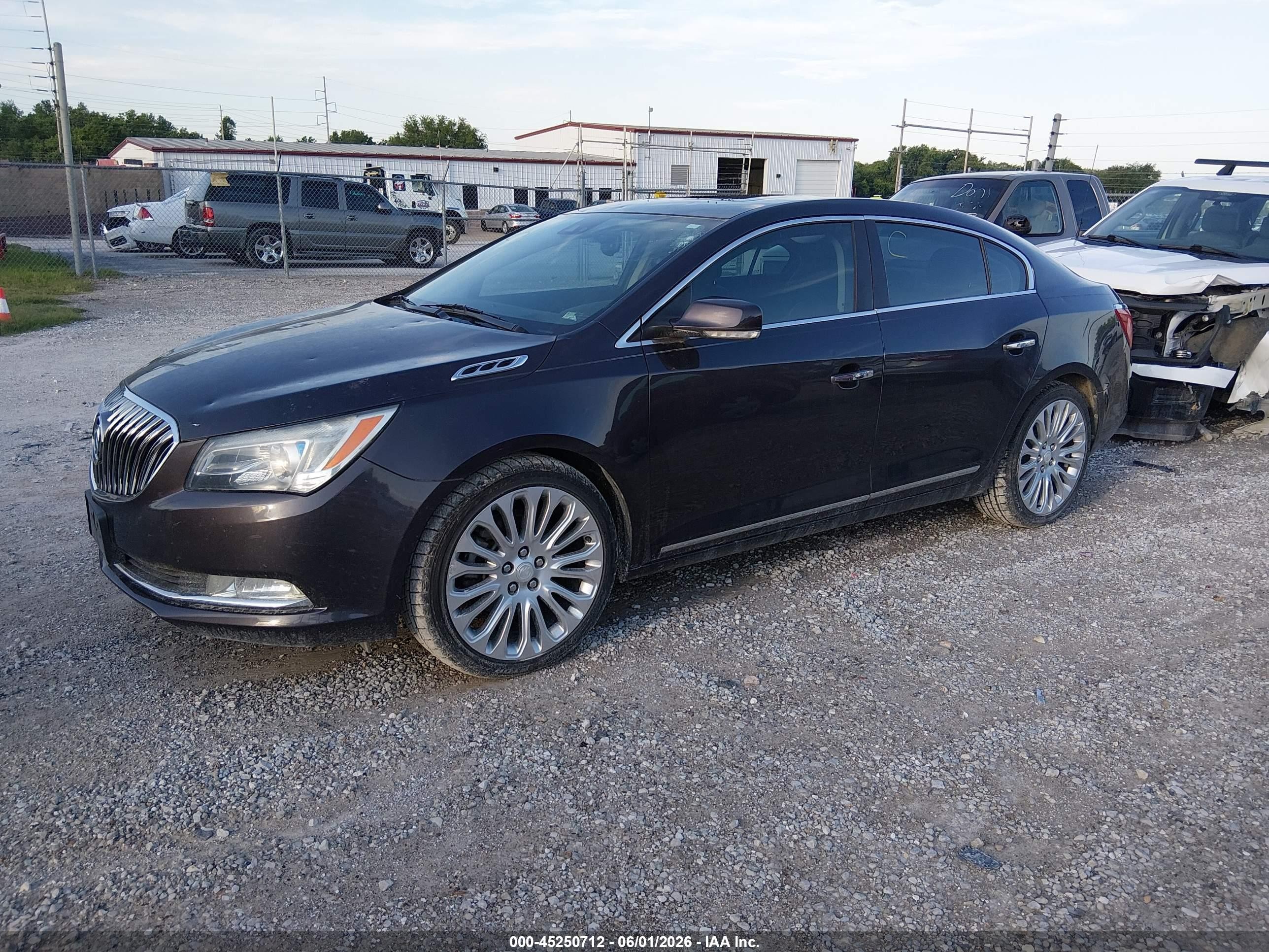 2014 Buick Lacrosse Premium Ii Group Gray vin: 1G4GF5G30EF102408