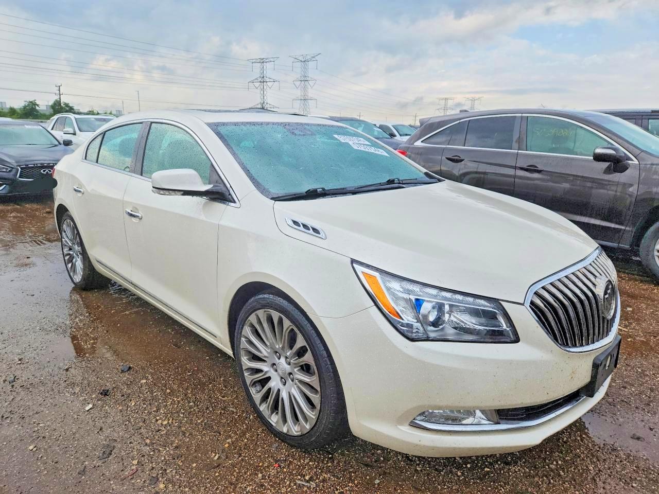 2014 Buick Lacrosse Touring White vin: 1G4GF5G30EF108502