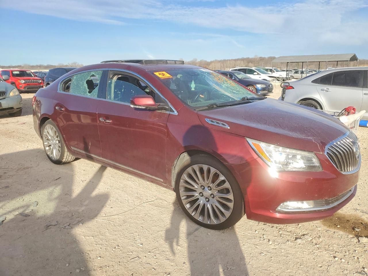 2014 Buick Lacrosse Touring Red vin: 1G4GF5G31EF241933