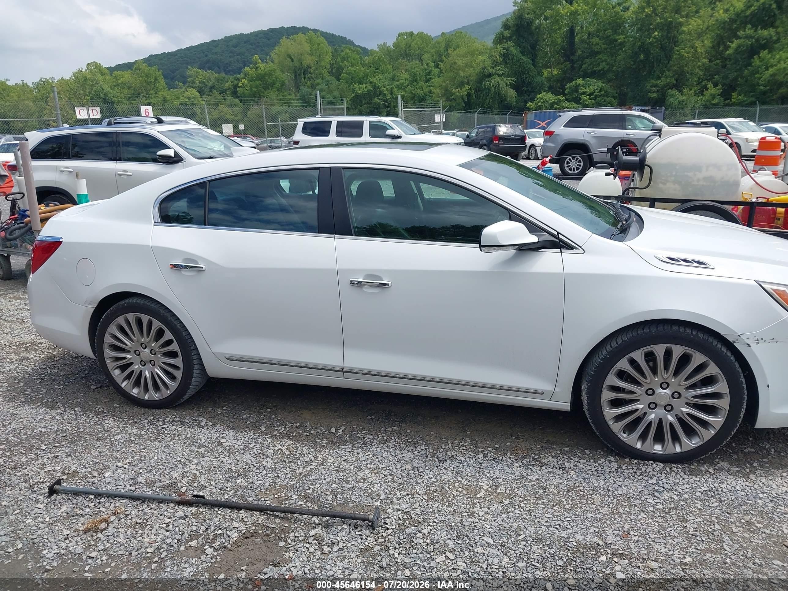 2015 Buick Lacrosse Premium Ii White vin: 1G4GF5G31FF203765