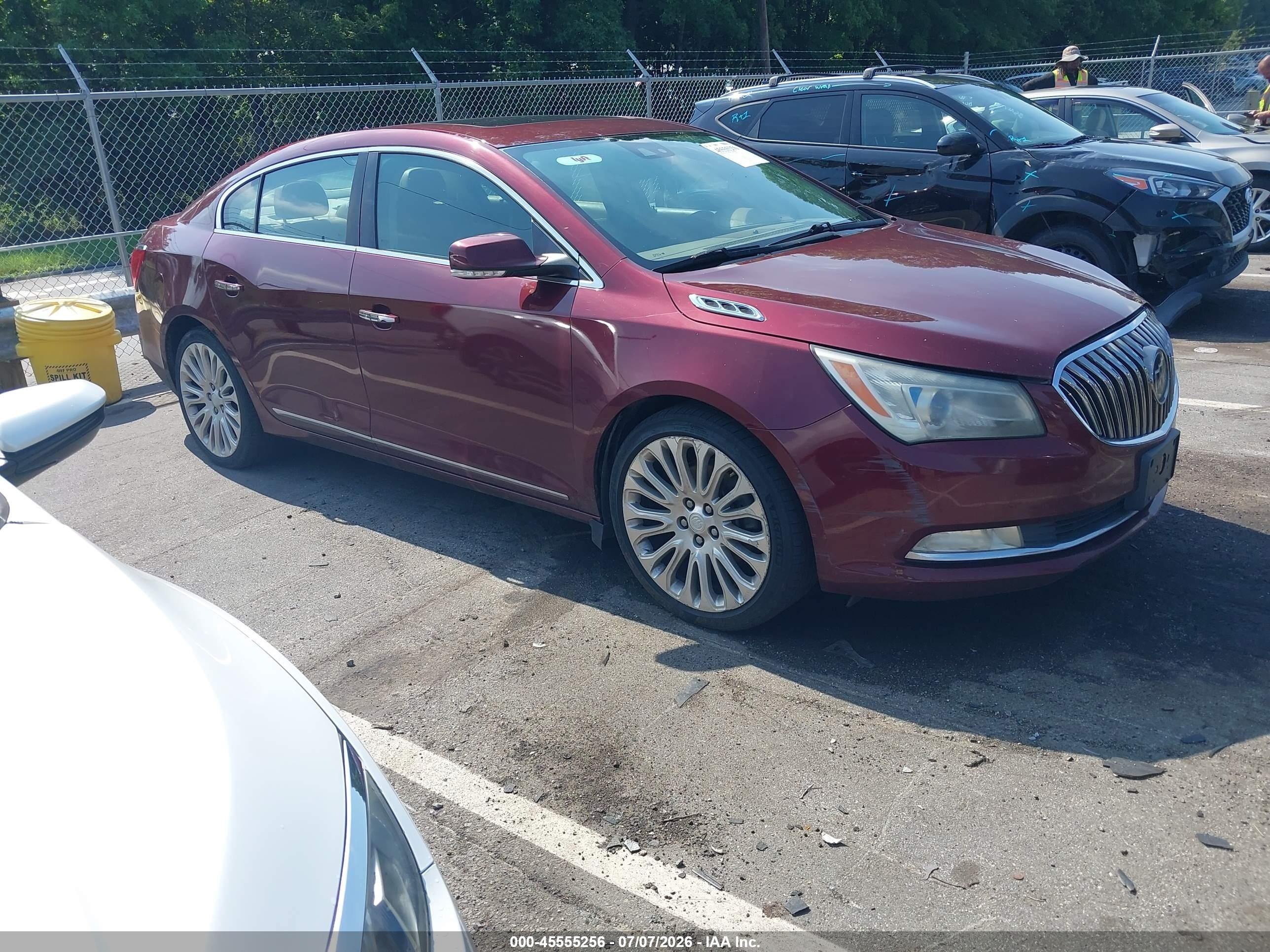 2014 Buick Lacrosse Premium Ii Group Burgundy vin: 1G4GF5G32EF239558