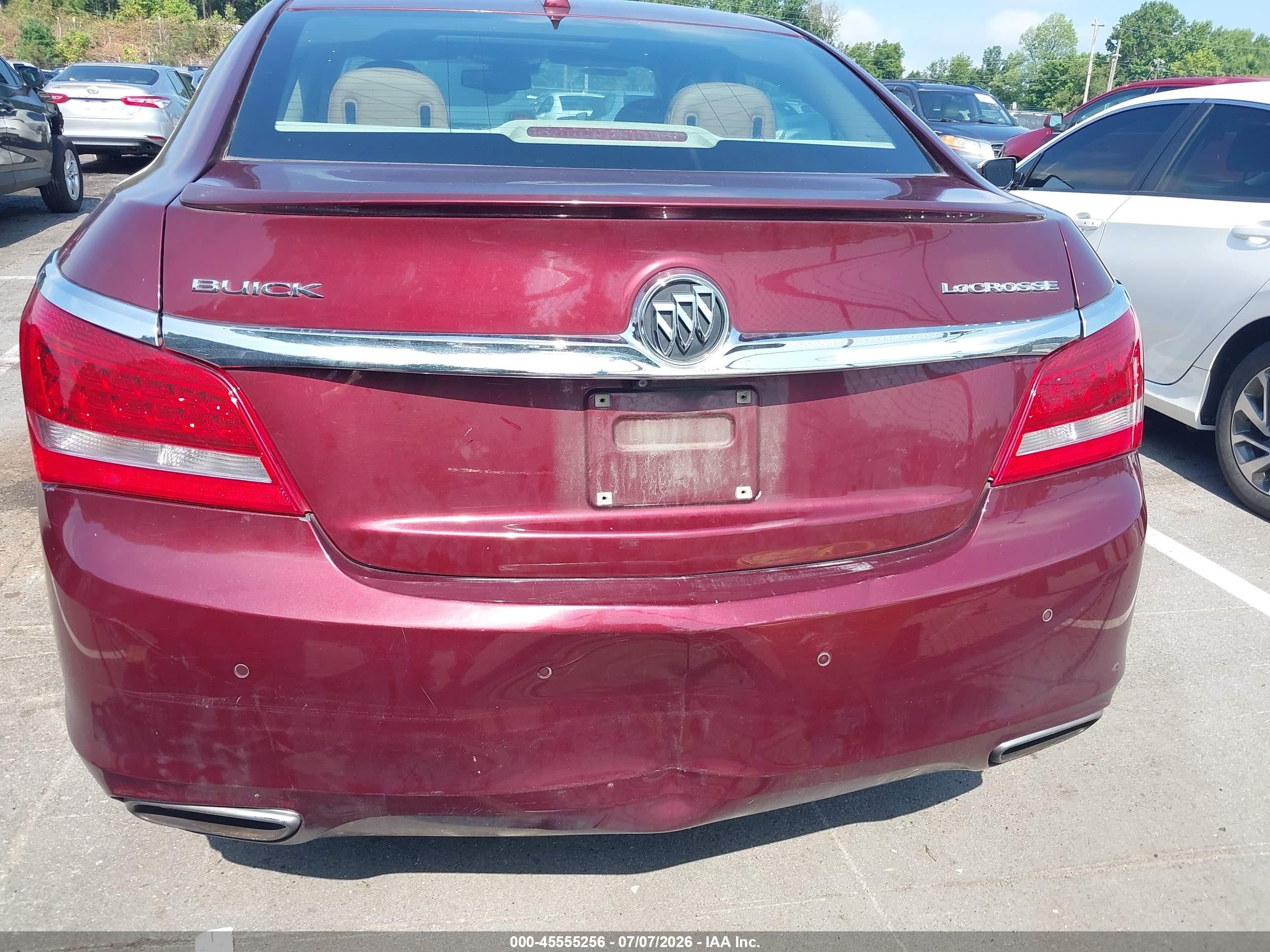 2014 Buick Lacrosse Premium Ii Group Бордовый vin: 1G4GF5G32EF239558