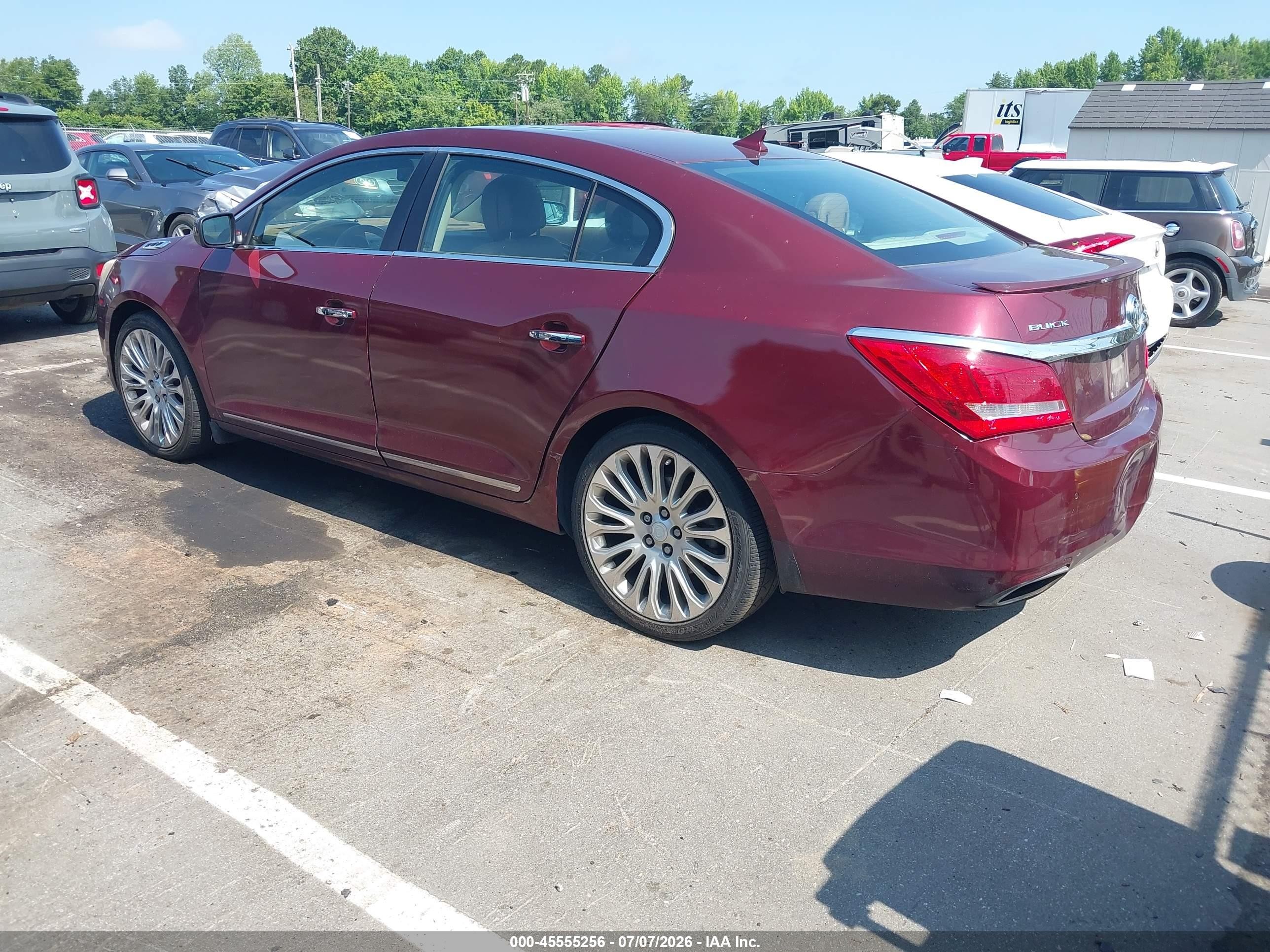 2014 Buick Lacrosse Premium Ii Group Бордовый vin: 1G4GF5G32EF239558