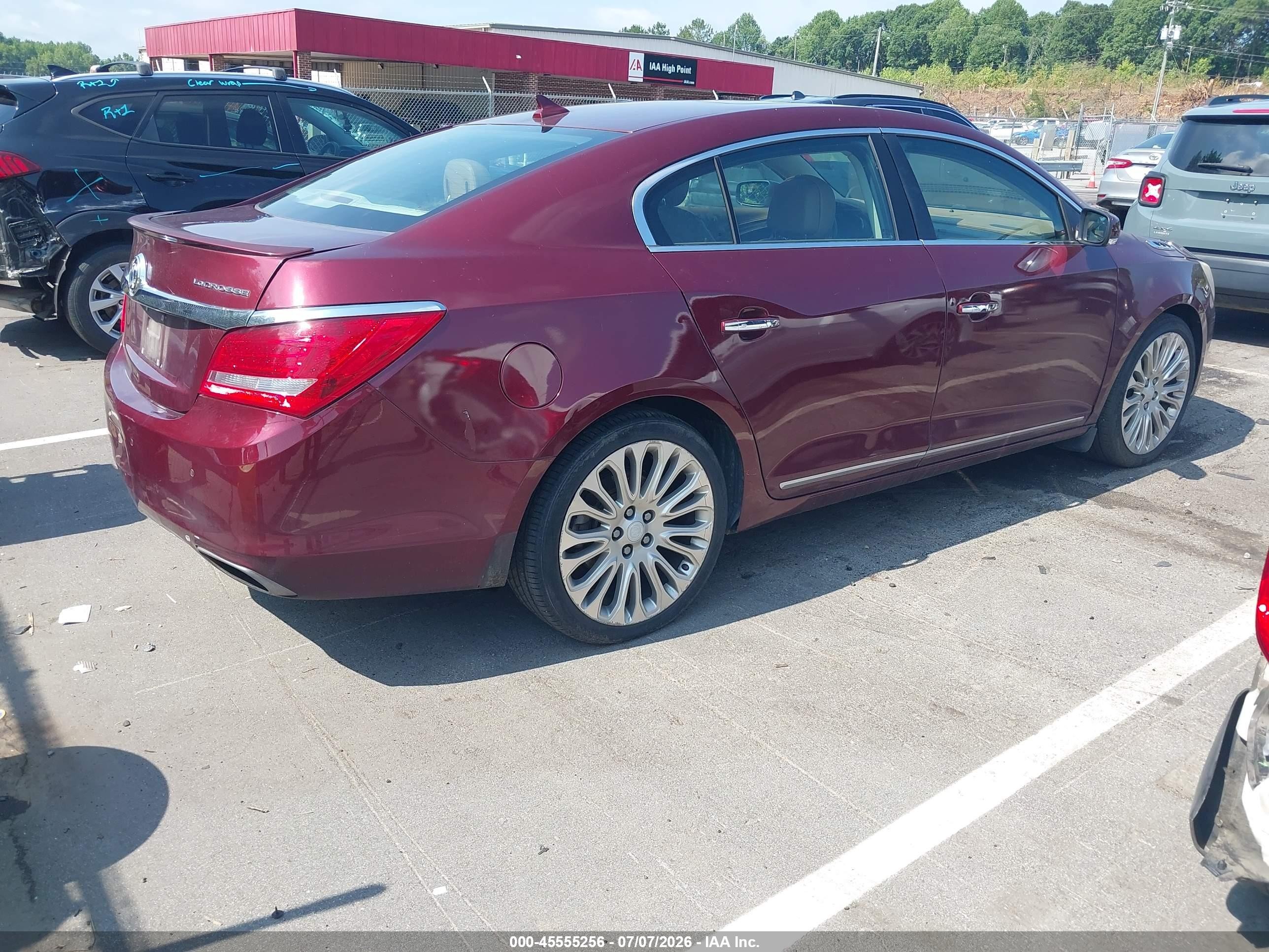 2014 Buick Lacrosse Premium Ii Group Бордовый vin: 1G4GF5G32EF239558