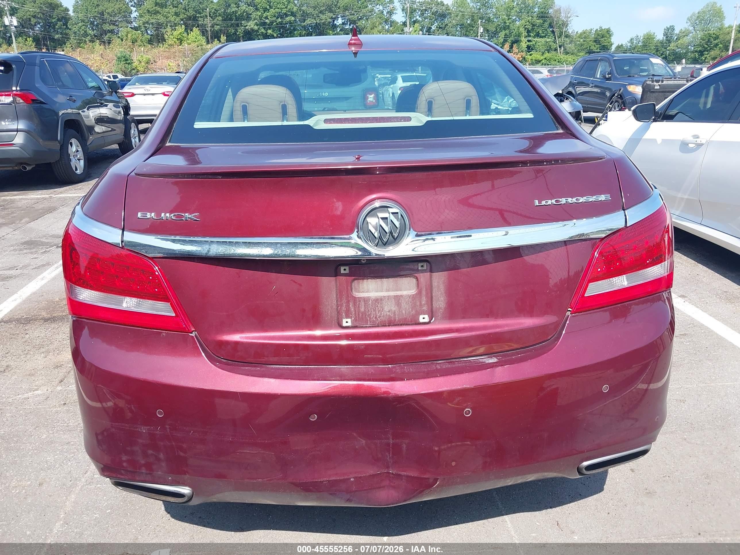 2014 Buick Lacrosse Premium Ii Group Бордовый vin: 1G4GF5G32EF239558