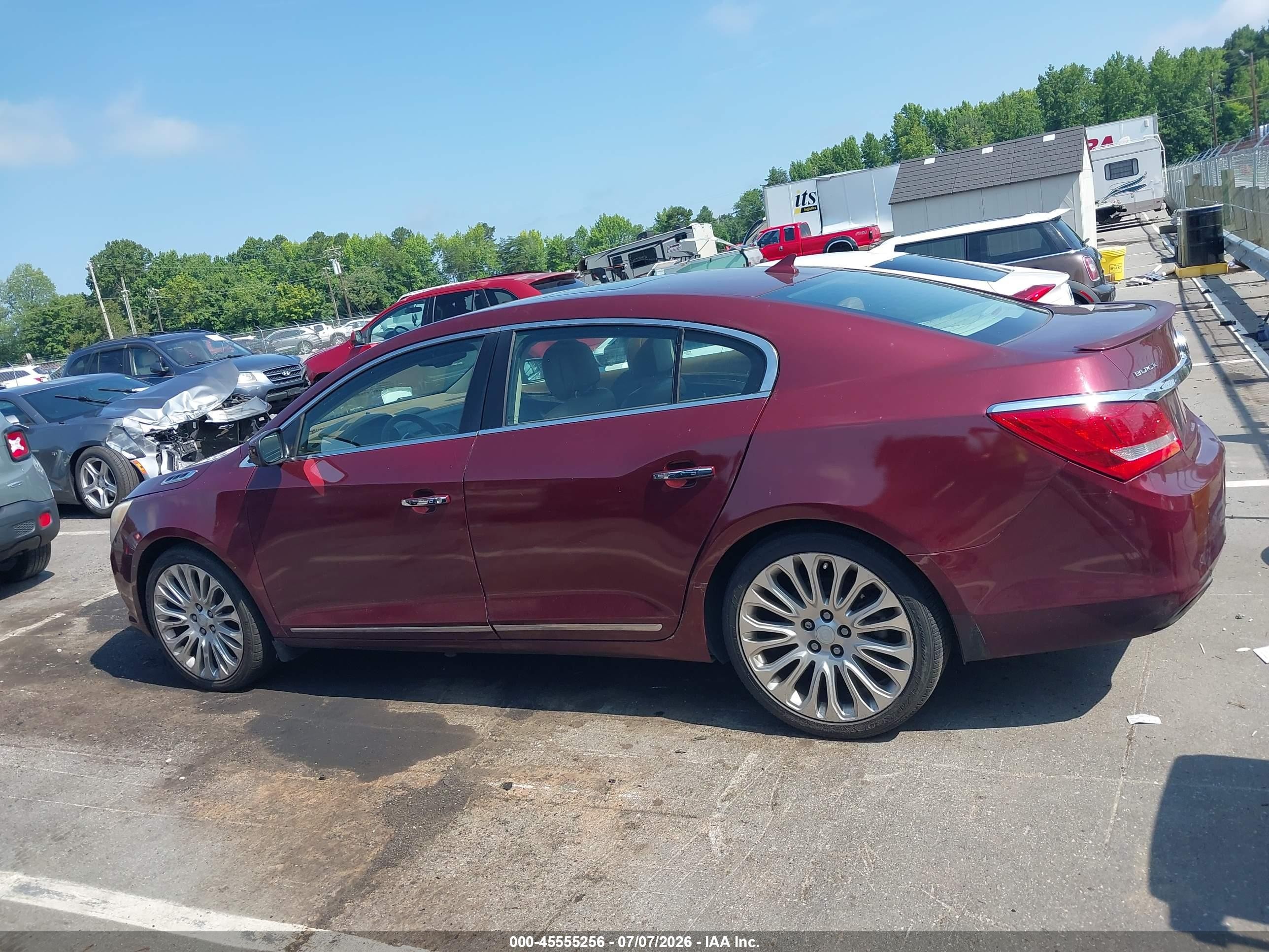 2014 Buick Lacrosse Premium Ii Group Бордовый vin: 1G4GF5G32EF239558