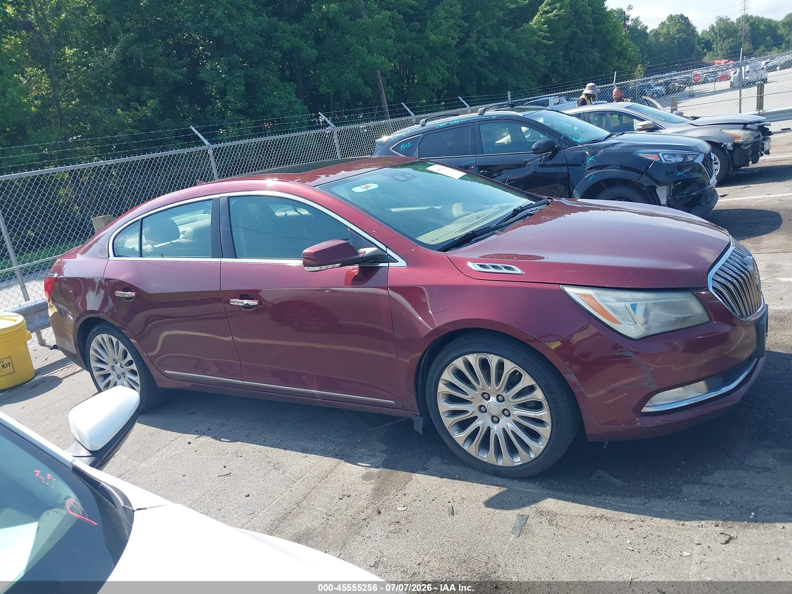 2014 Buick Lacrosse Premium Ii Group Бордовый vin: 1G4GF5G32EF239558