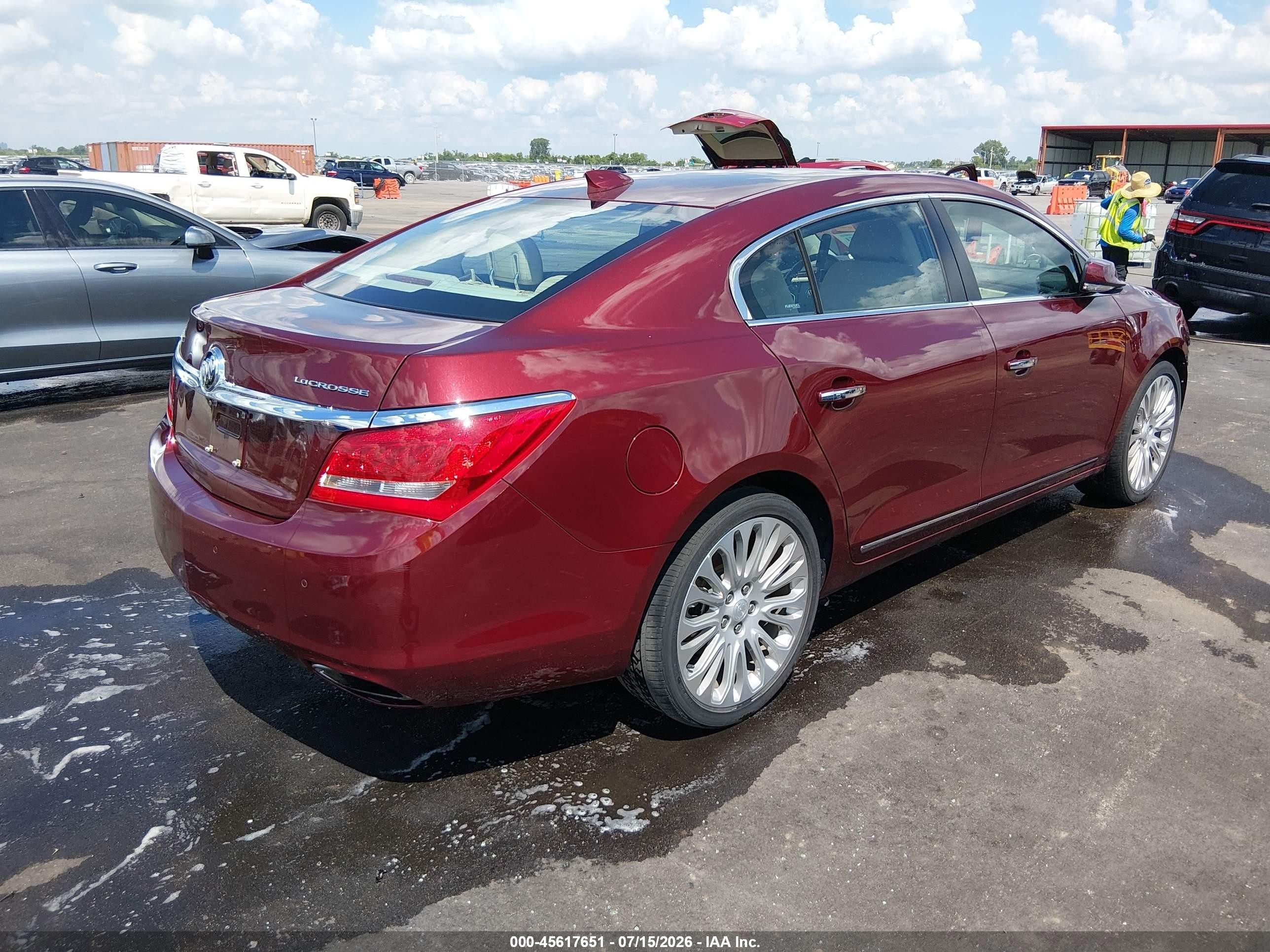 2015 Buick Lacrosse Premium Ii Maroon vin: 1G4GF5G32FF139686
